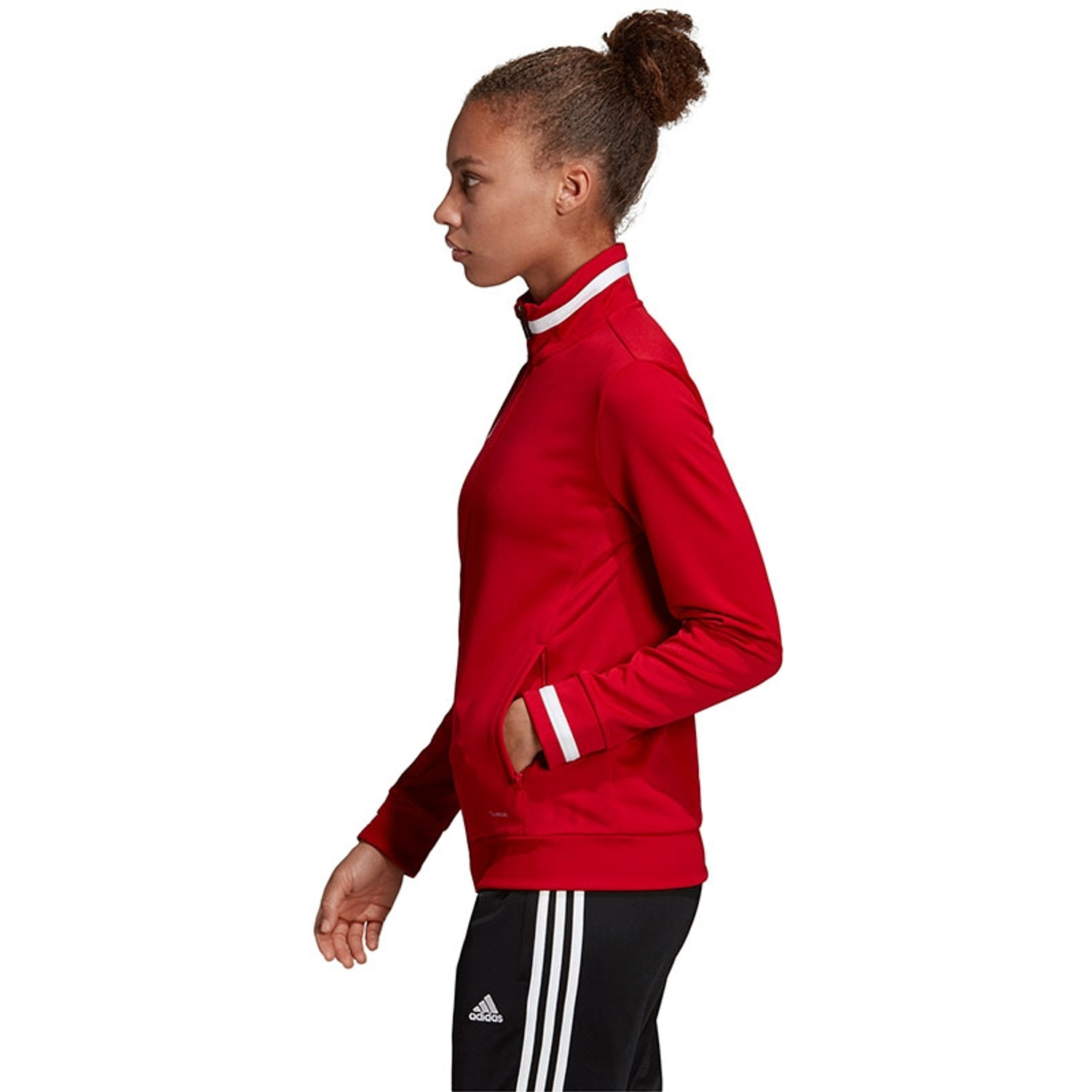 Adidas red womens jacket top