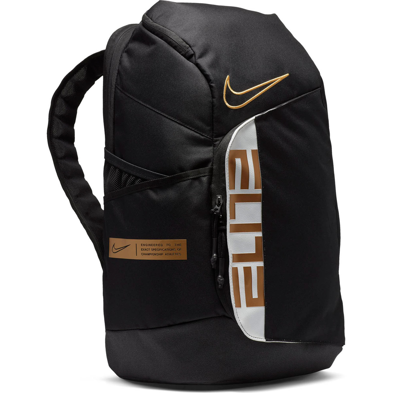Nike elite bag black and gold shop