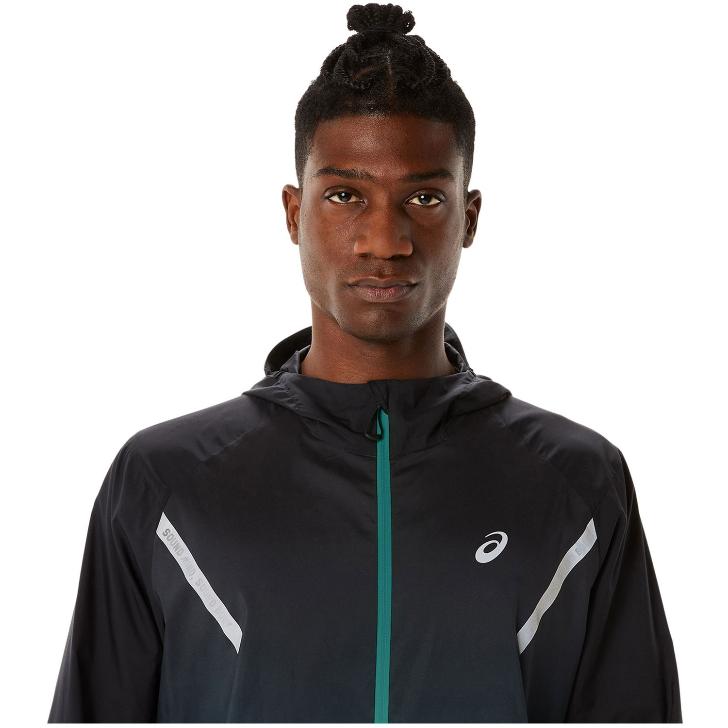 Asics lite show jacket mens discount