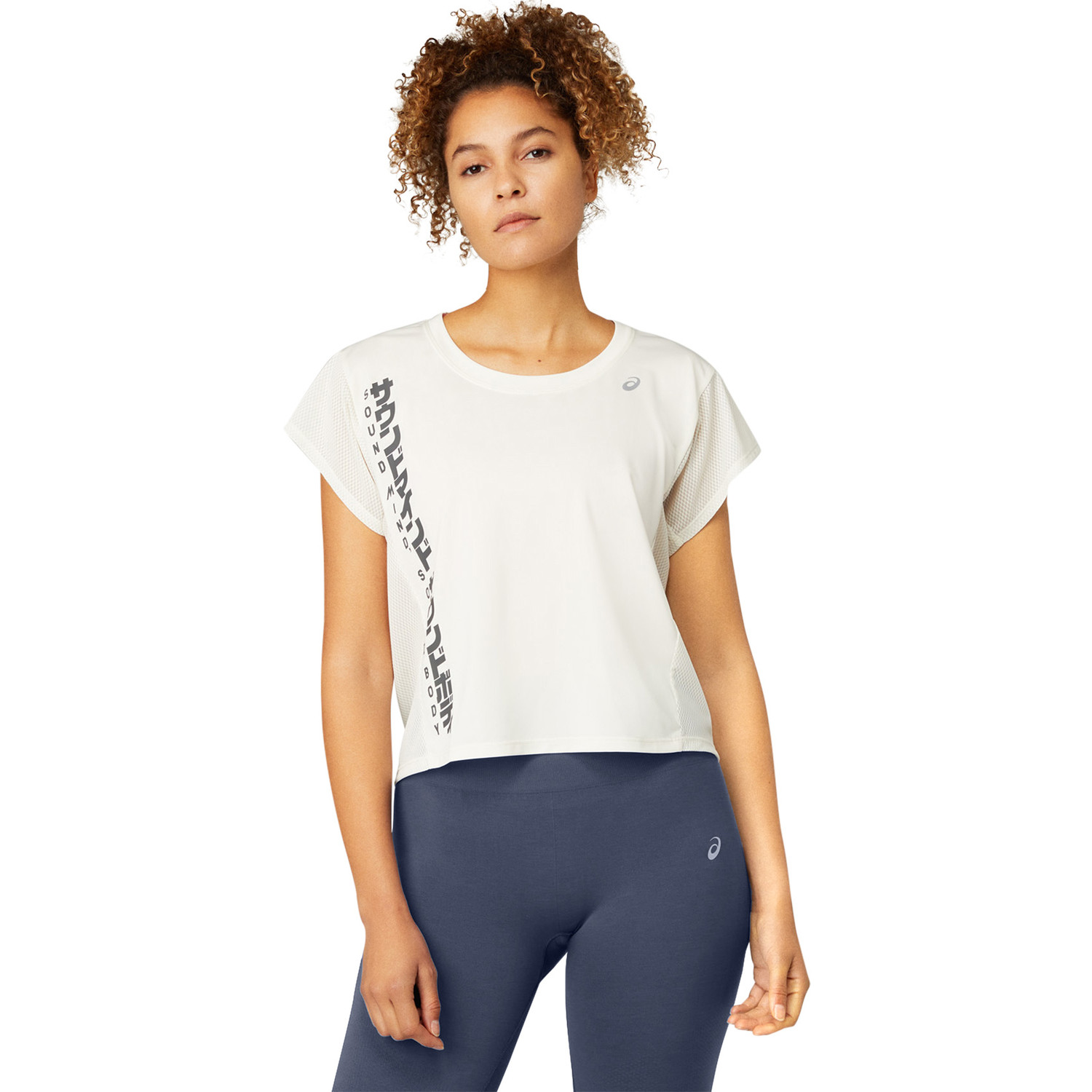 Asics t shirt femme discount store