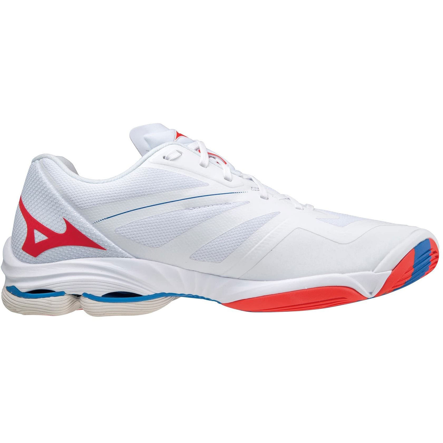 新品Mizuno Wave Lightning Z6 25㎝ Mizuno Wave Lightning Z6 Mid White-Ired-French Blue