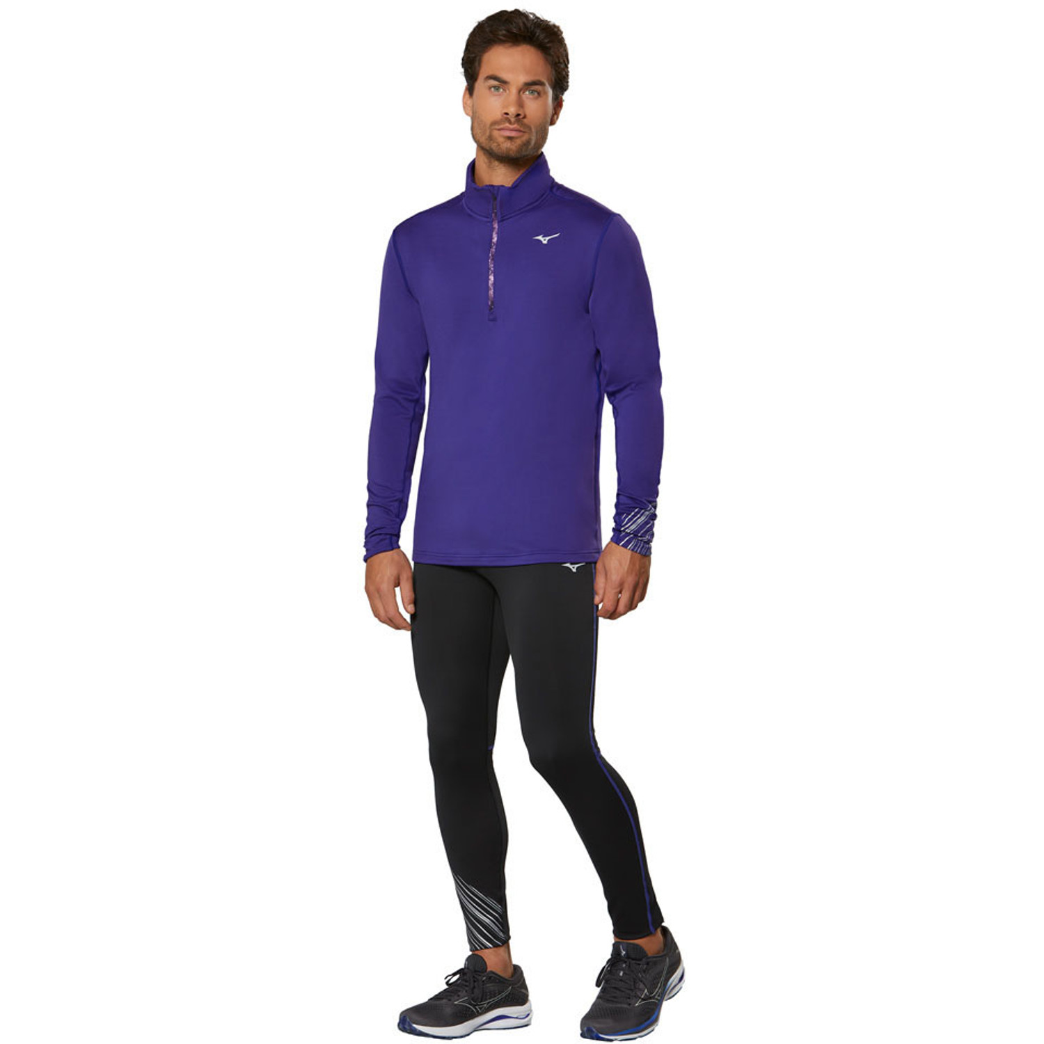 Mizuno Warmalite Longsleeve Half-Zip Men - Runningdirect.nl