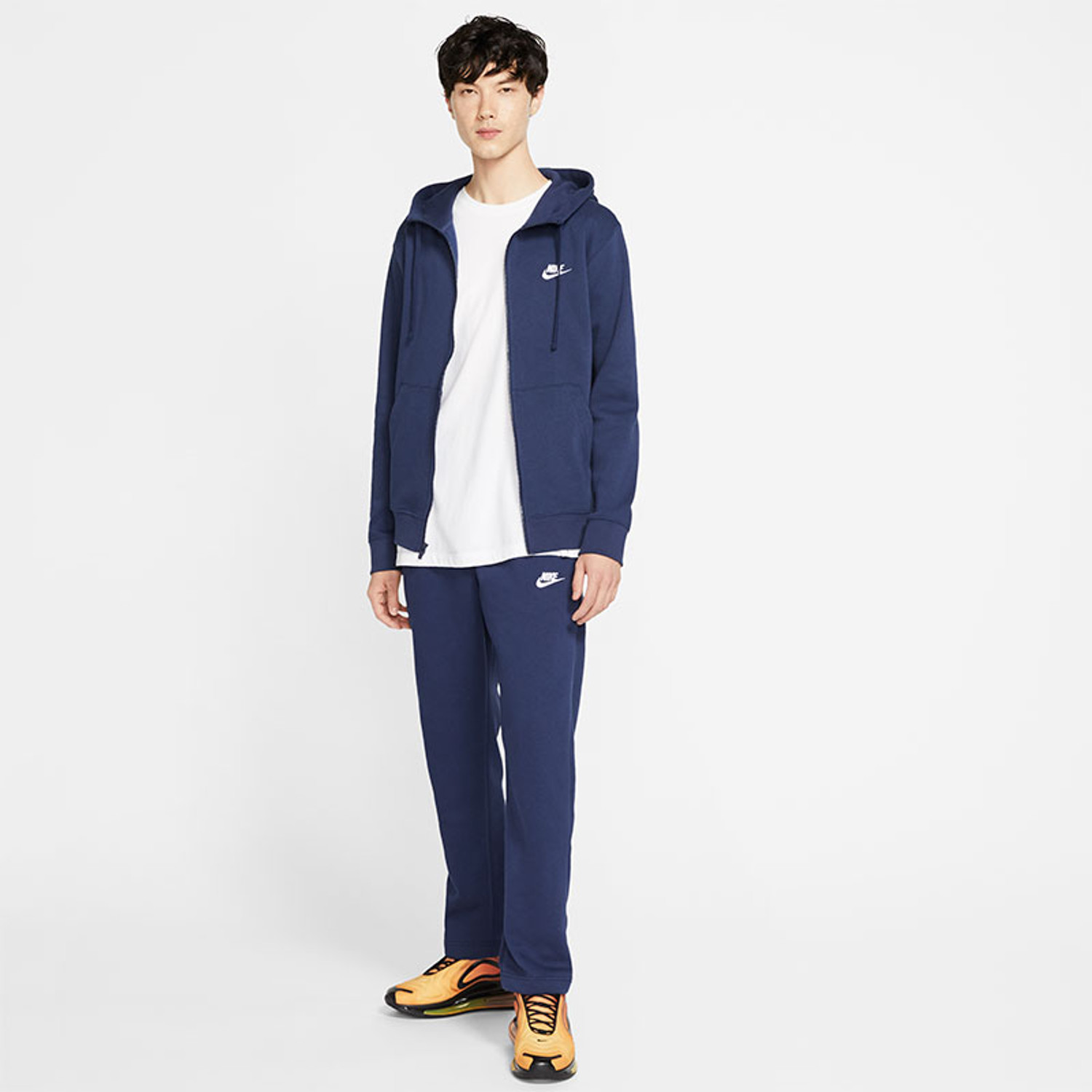 nike sportswear club hoodie blue