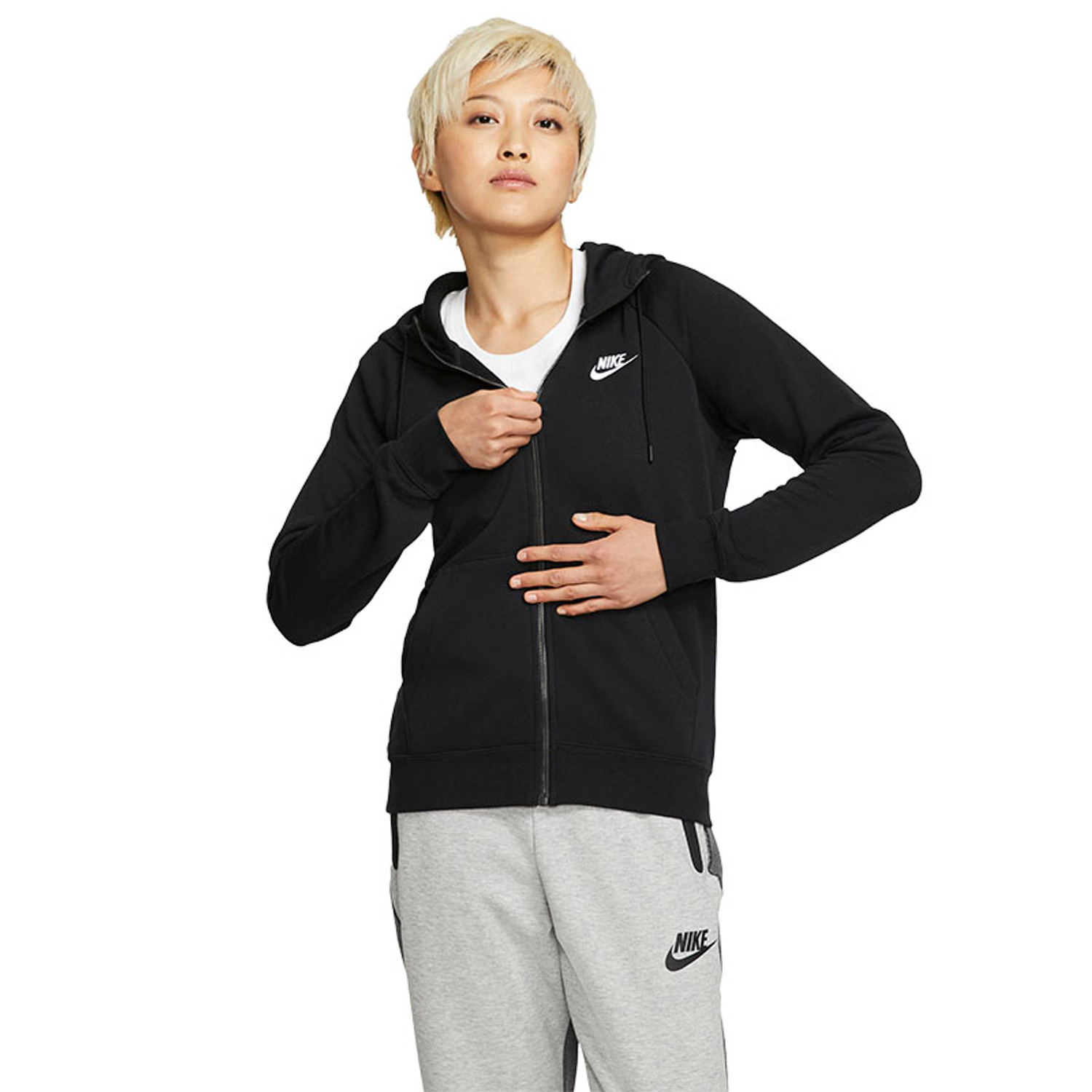 All black nike hoodie womens shop