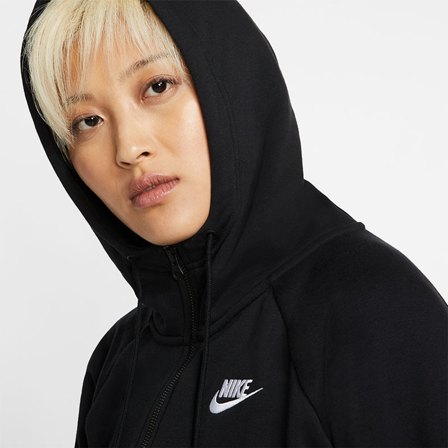 nike womens sportswear essentials full zip hoodie