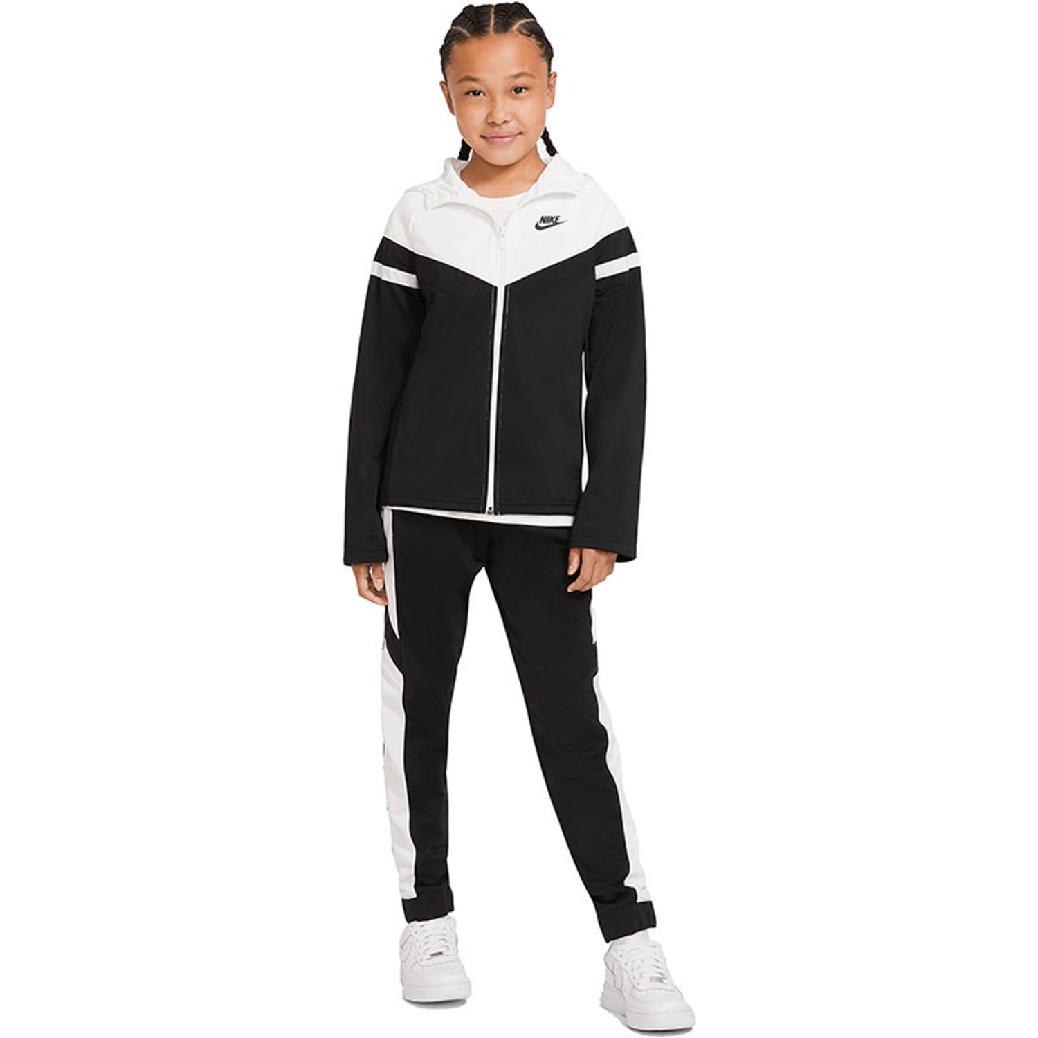 White nike tracksuit junior discount