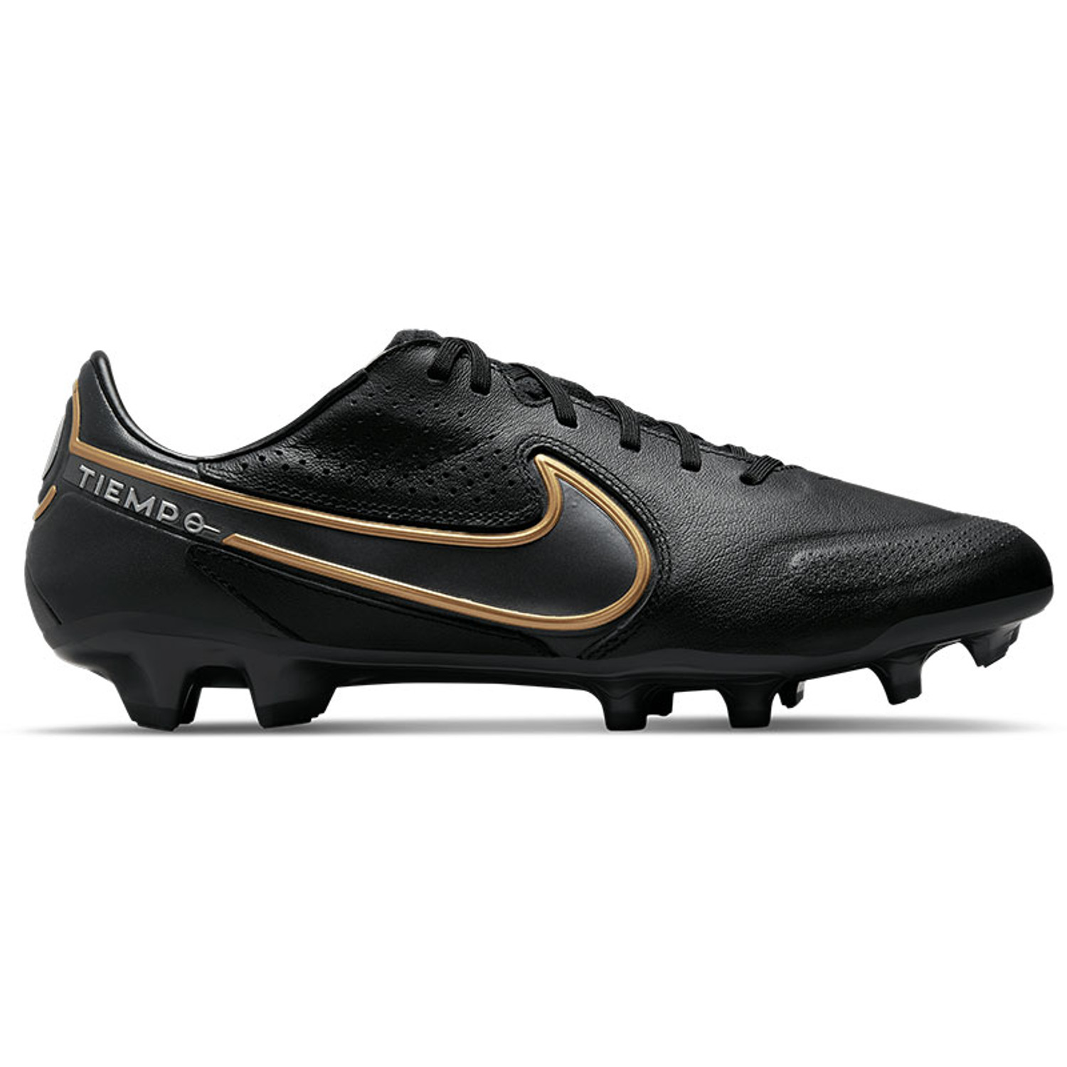 Nike tiempo black white gold outlet