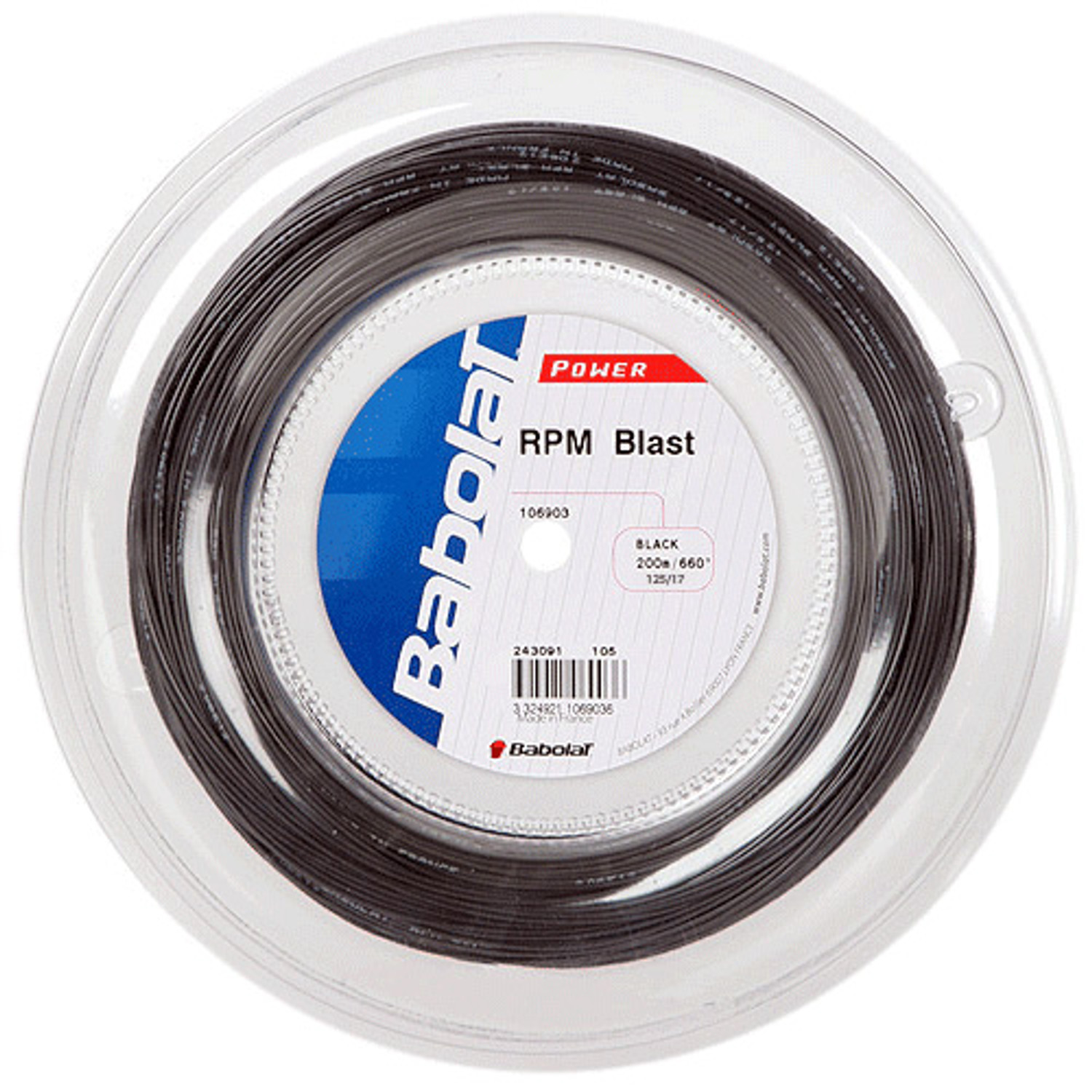 Babolat RPM Blast 200M Black 1.20 - PassaSports.com