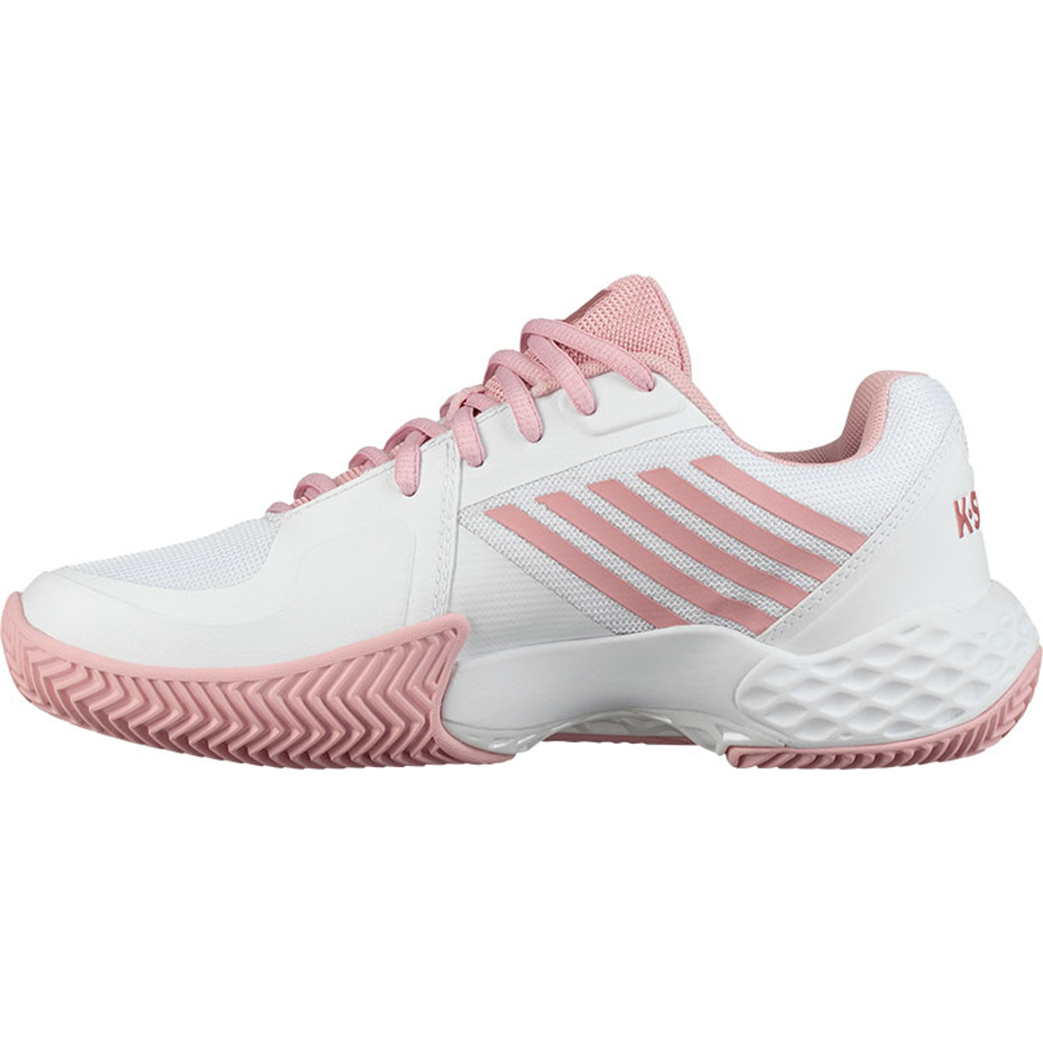 K-SWISS AERO COURT (WHITE/BLACK/SOFTNEONORG) main image 1