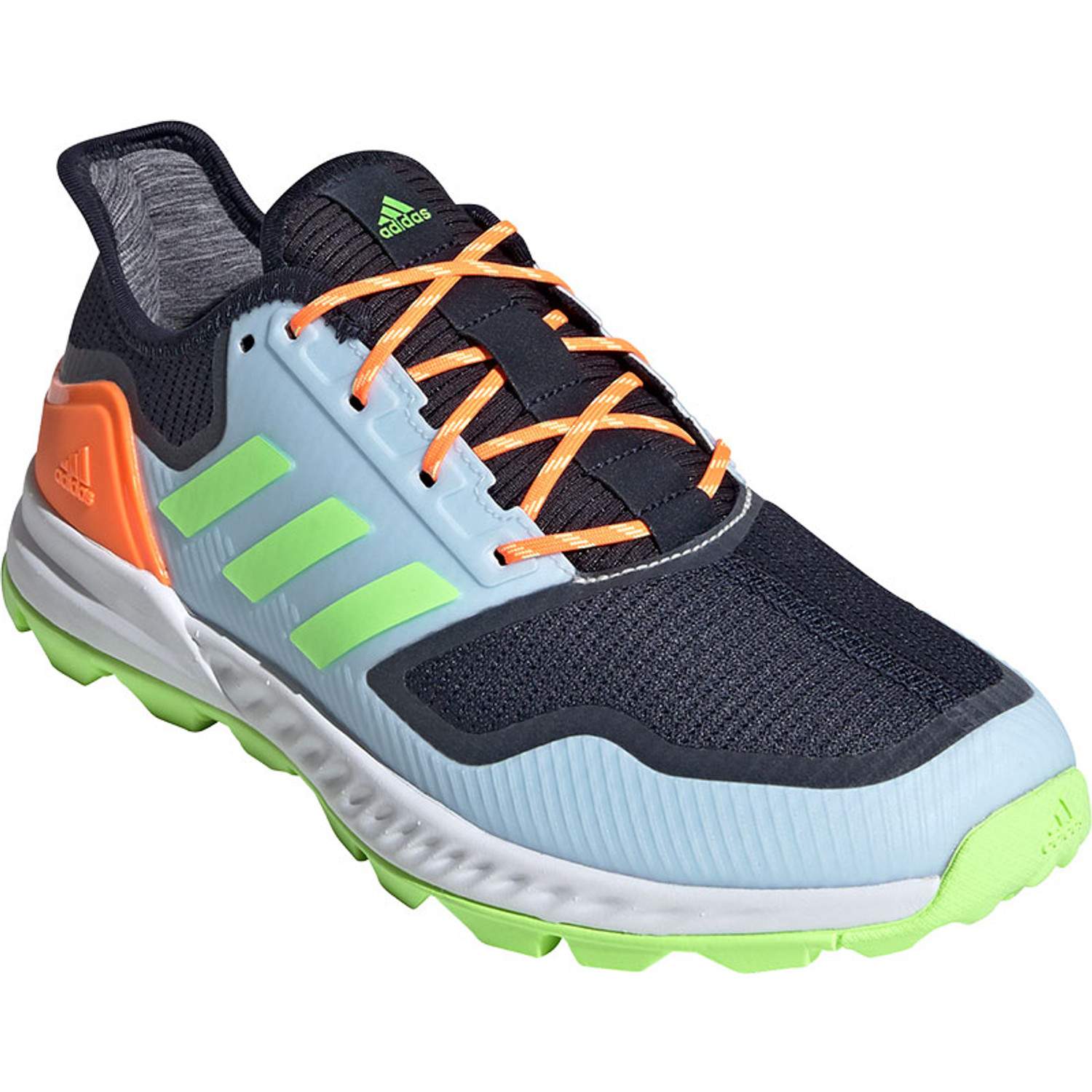 Adidas hockeyschoenen blauw oranje shop