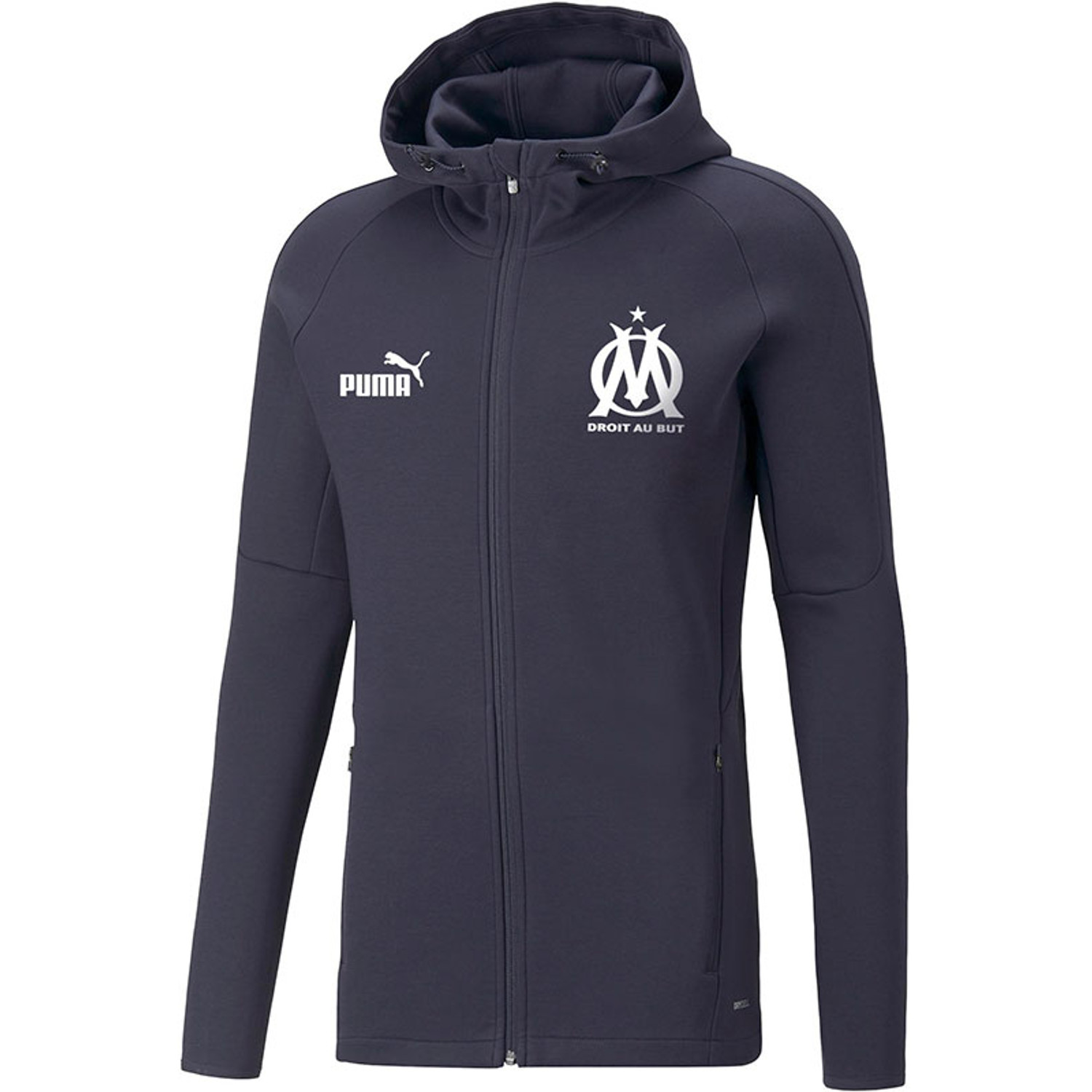 Puma Olympique Marseille Casuals Hooded Jacket - Sportshop.com