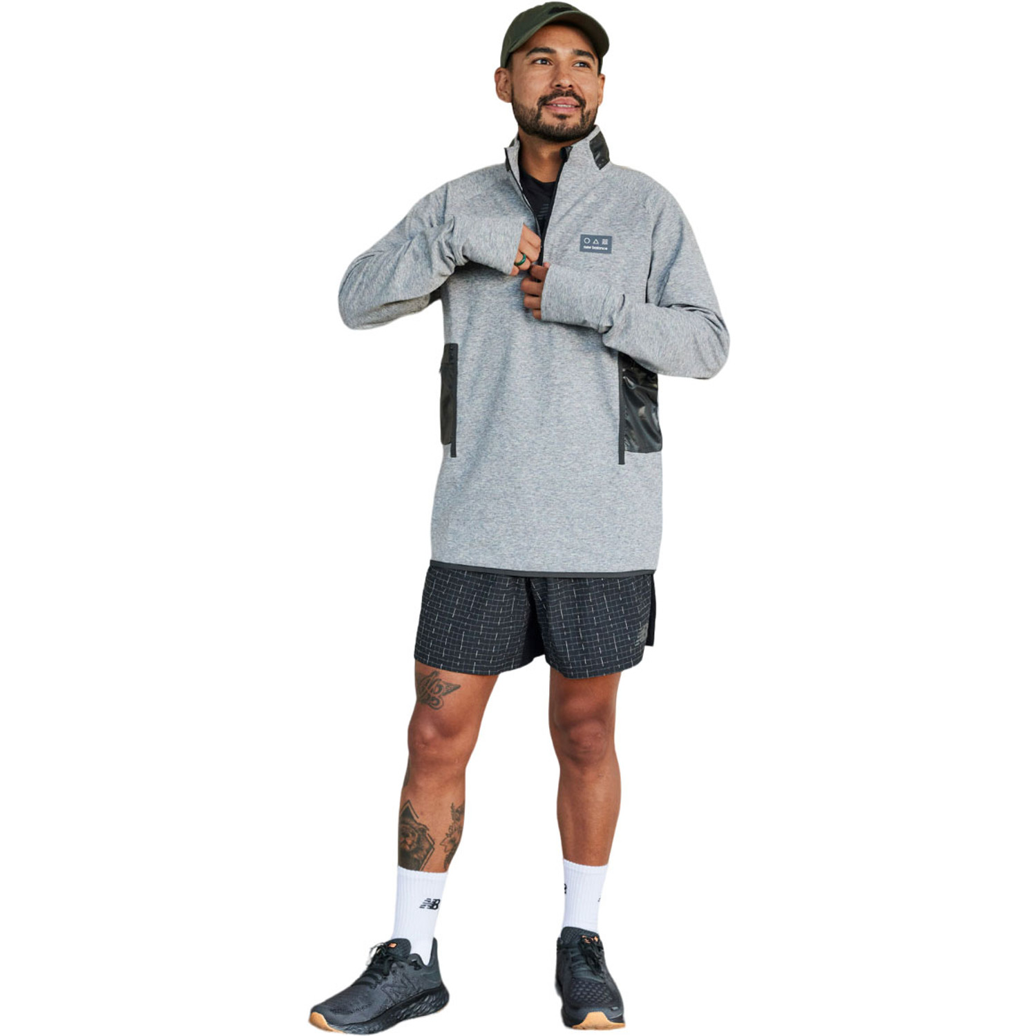 New balance men's impact 1/2 zip online