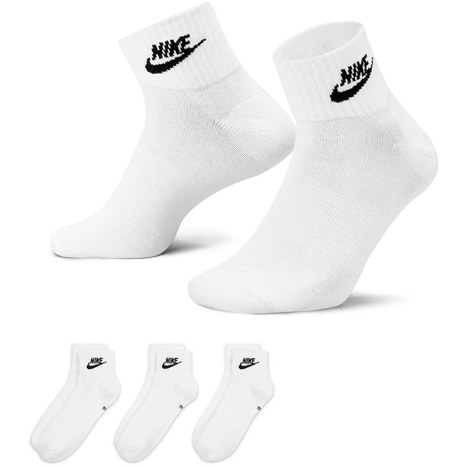 Nike Essential Crew 3 Pack Socks TennisDirect