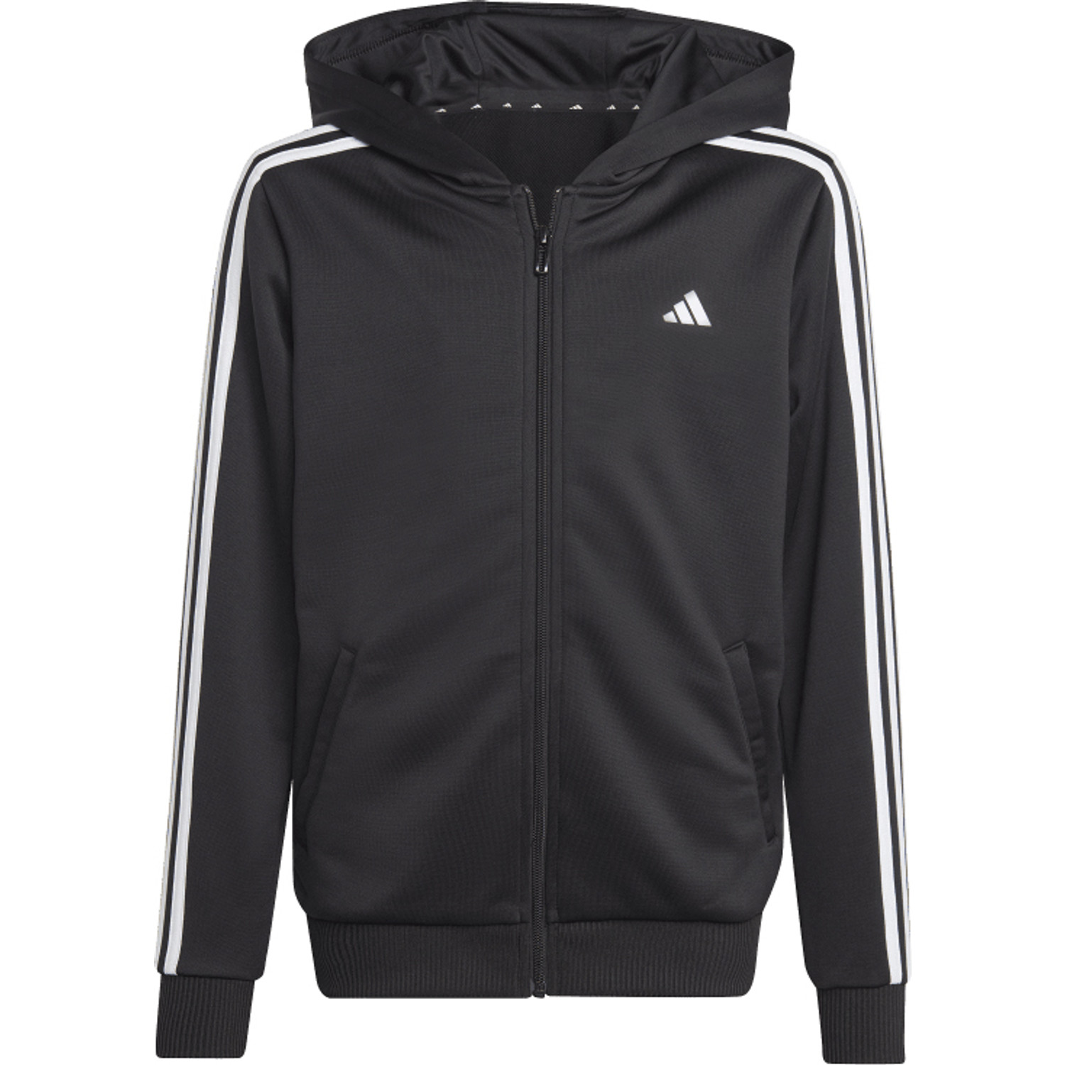 Adidas three stripe zip hoodie shop