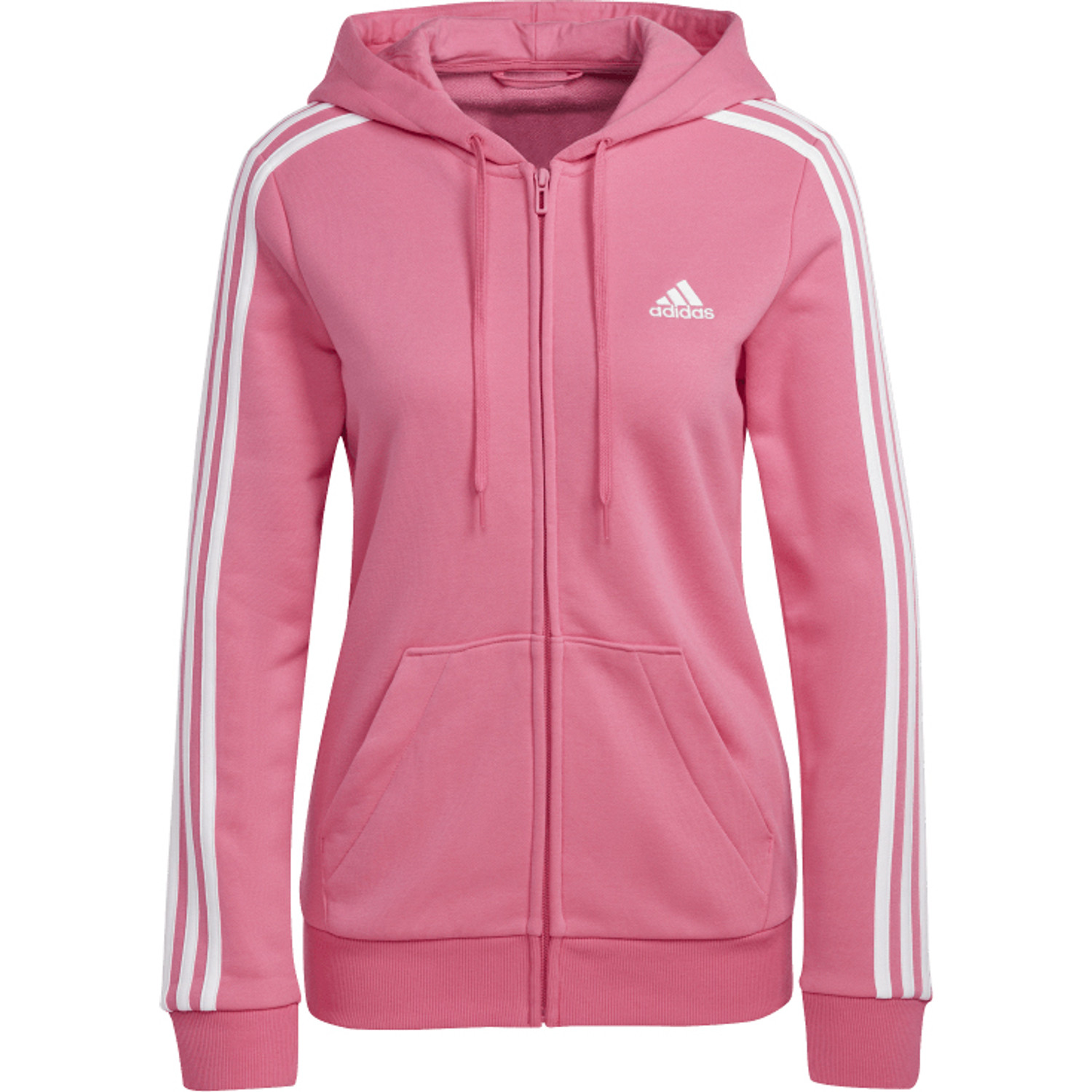 Adidas pink zip up hoodie cheap