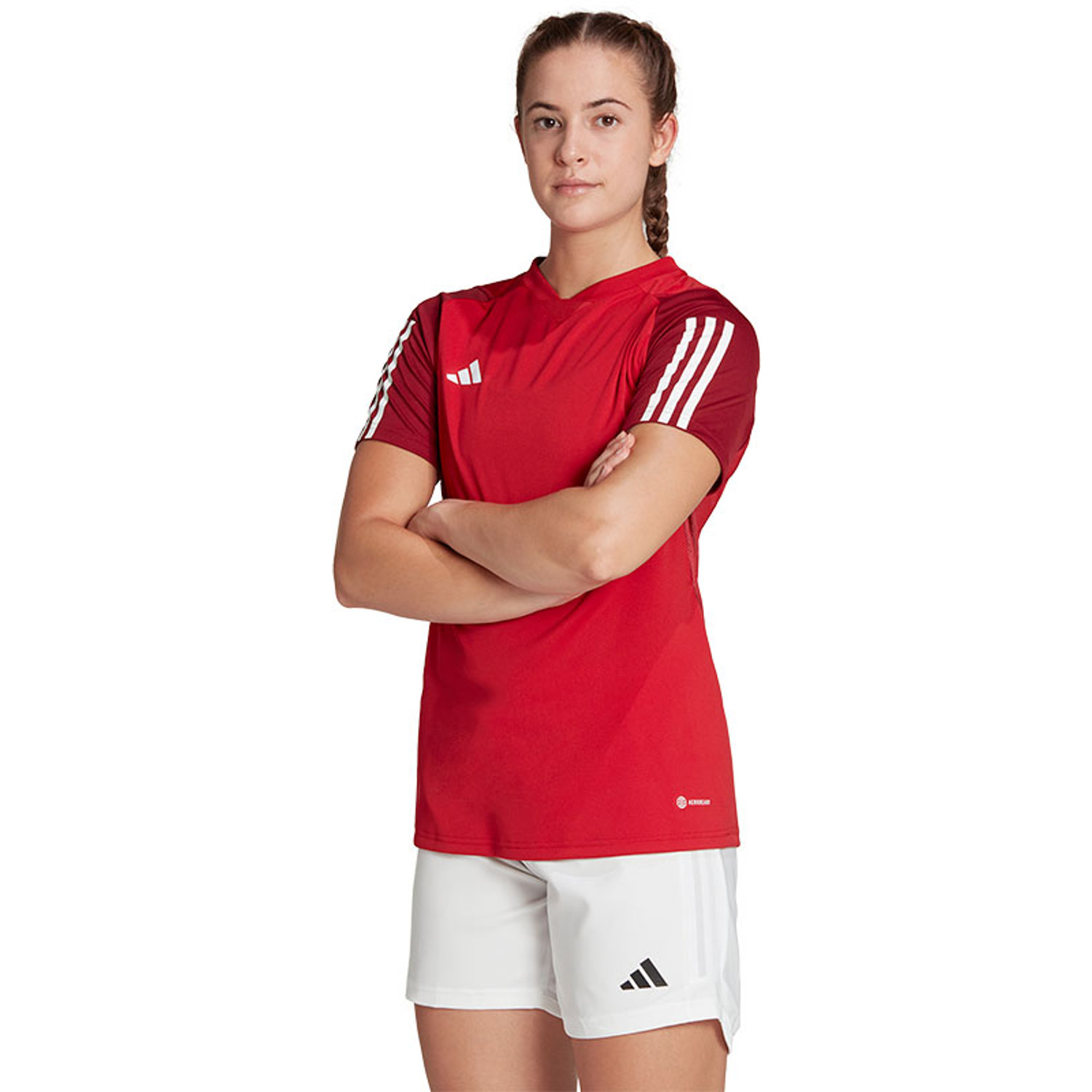 Adidas shirt rood dames online