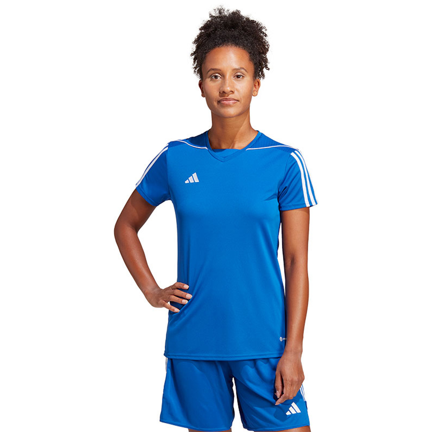 Adidas shirt blauw dames store