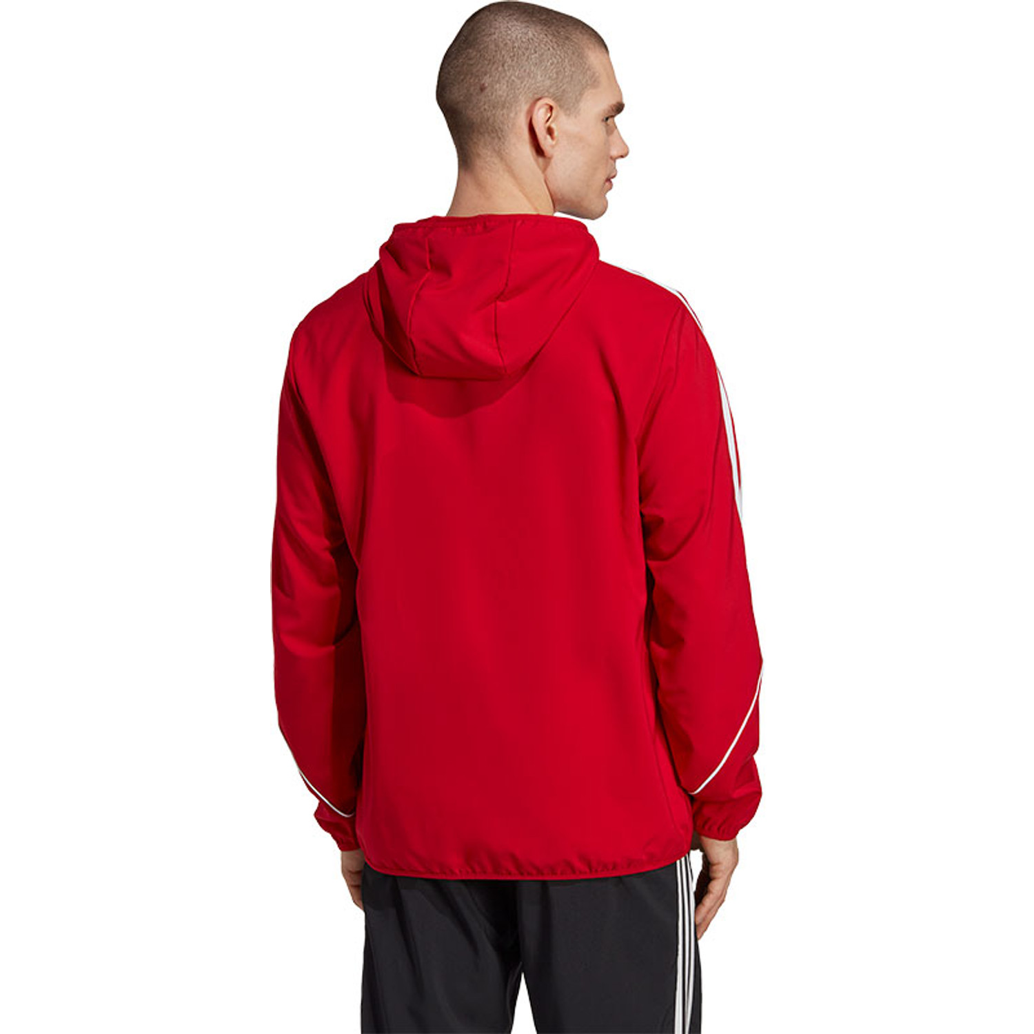 Adidas red windbreaker discount