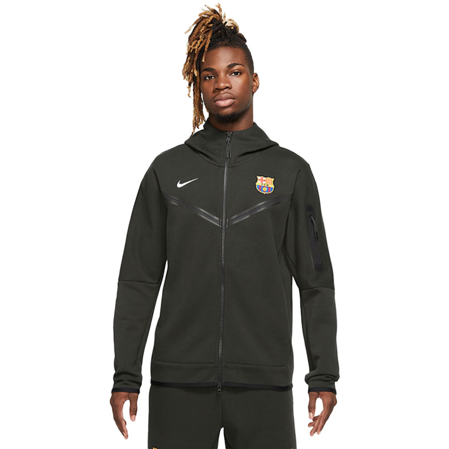 Nike FC Barcelona フード付きジャージ Nike FC Barcelona Tech Fleece FZ WR Hoodie - Sportskoen.nl