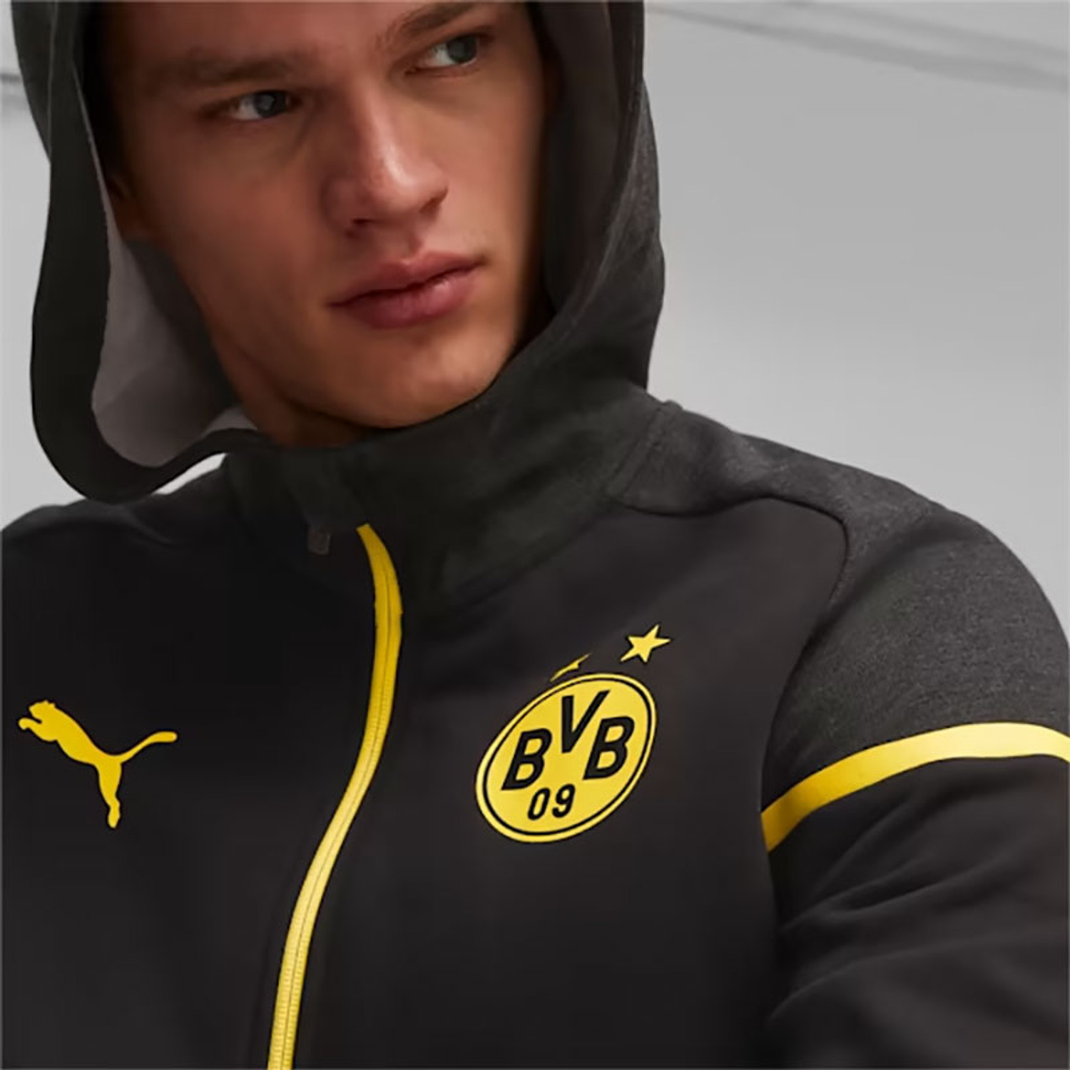 Puma Borussia Dortmund Casual Hooded Jacket Sportshop