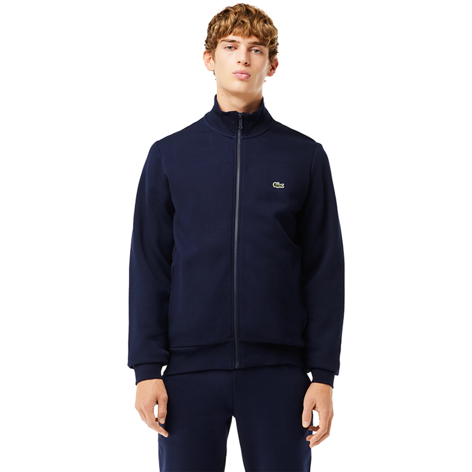 LACOSTE ネイビー ジャケット Lacoste Classic Full Zip Jacket - PassaSports.com