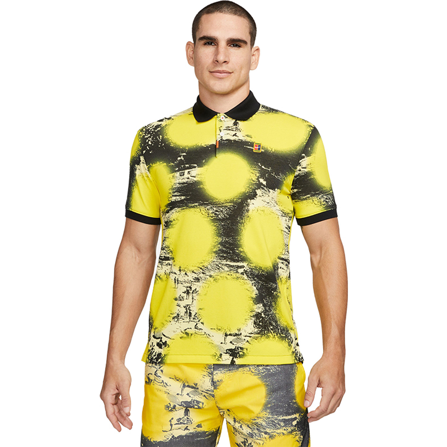 The Nike Heritage Slim Fit Printed Polo TennisDirect