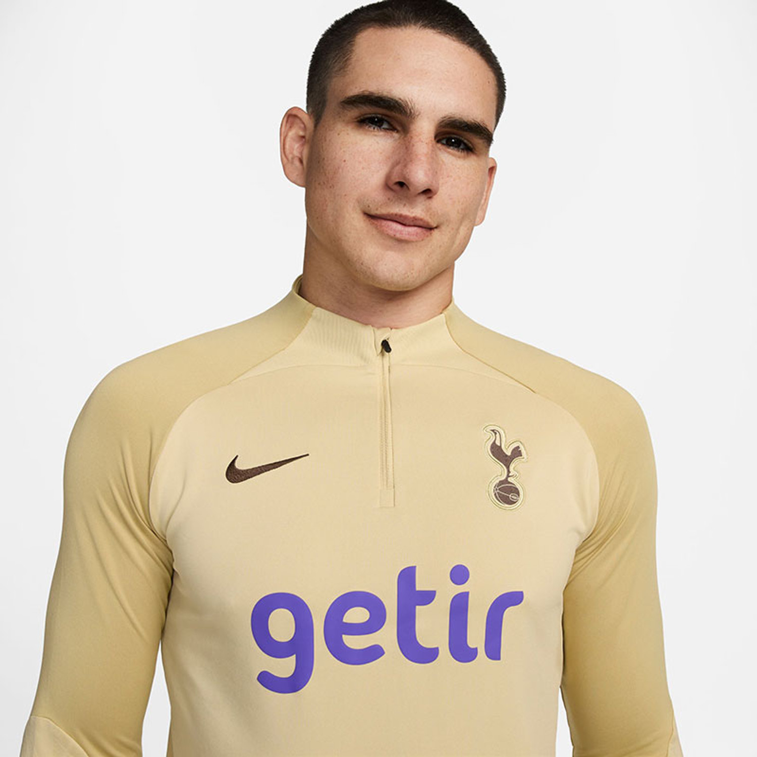 Maillot Entraînement Tottenham Hotspur 2022/23 – Nike, Manches Longues, Taille S (Volt)