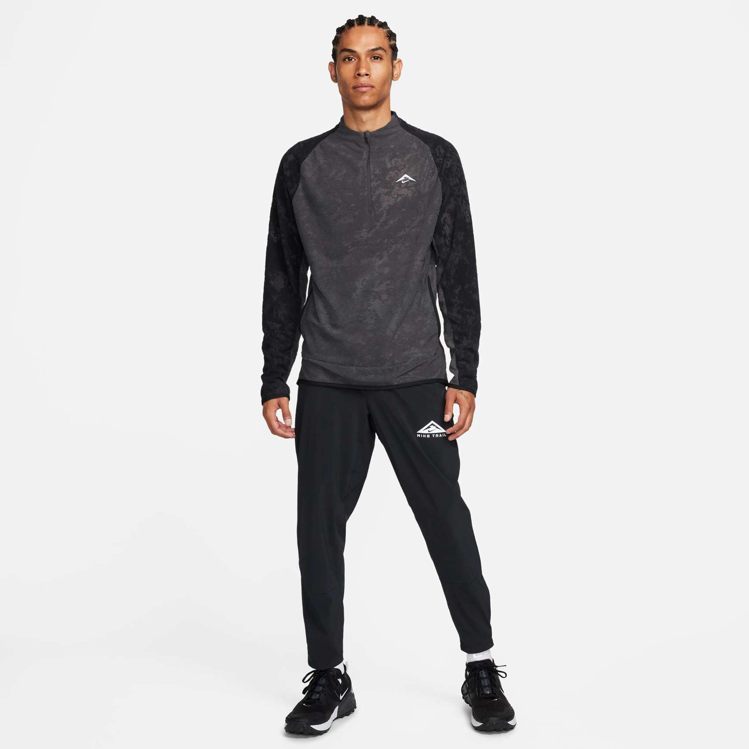 Nike Dri FIT Trail Half Zip Longsleeve Heren Runningdirect