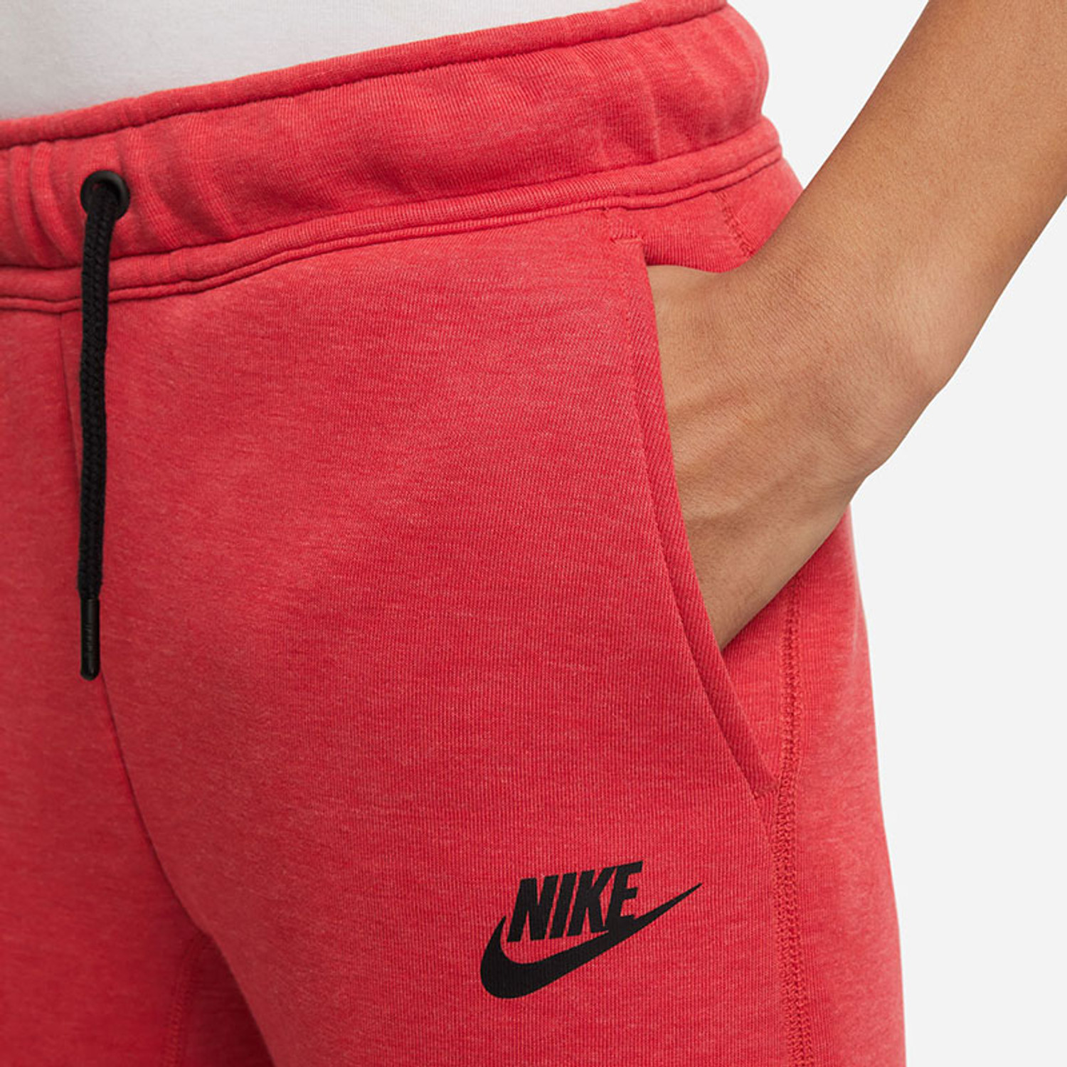 Red tech fleece pants shop