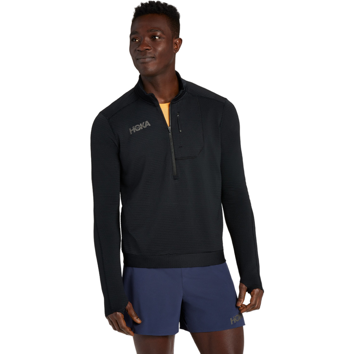 ウォーキング・ランニングウェア HOKA 1/2 ZIP HOKA Longsleeve 1/2 Zip Men - PassaSports.com