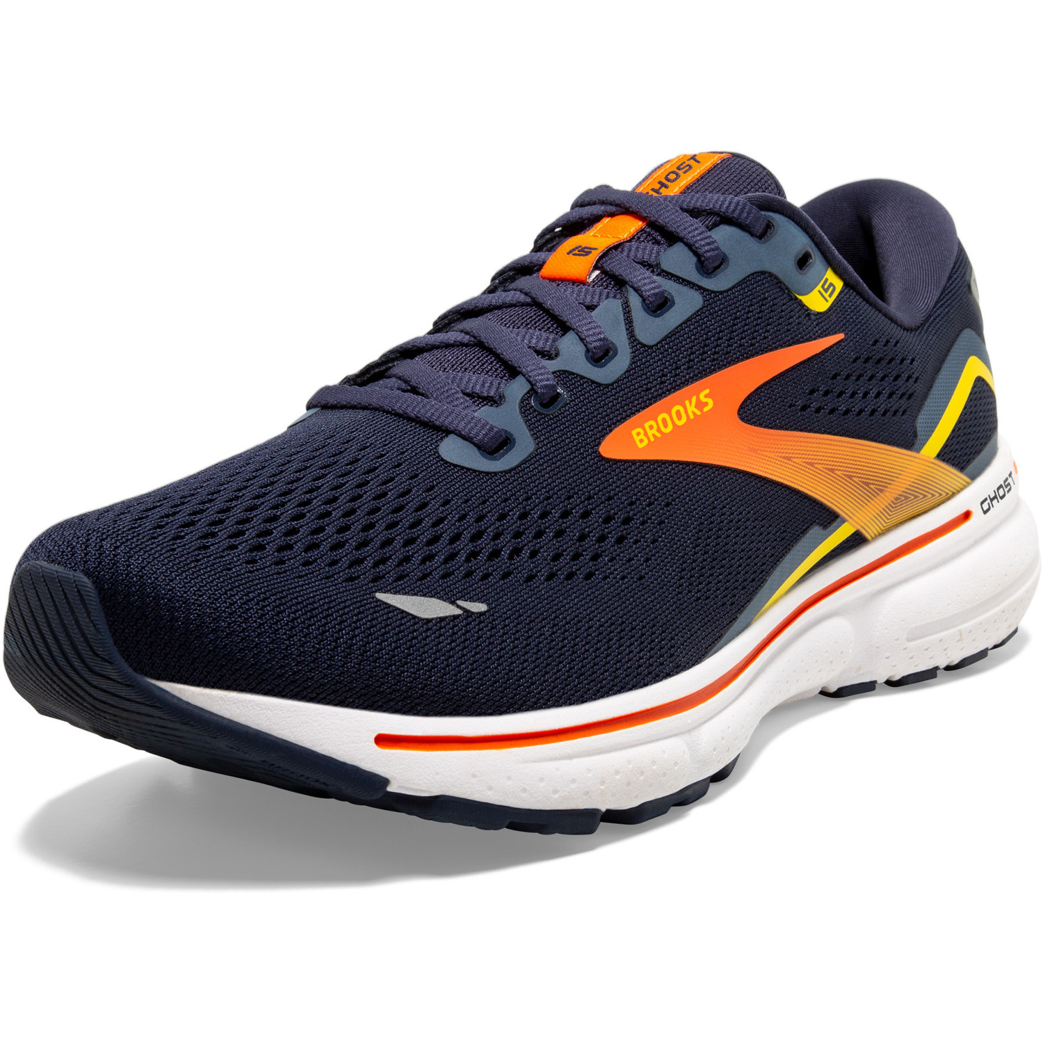 Brooks Ghost 17 Neutrale hardloopschoen voor dames, Zwart/Zwart/Ebbenhout, 42 EU