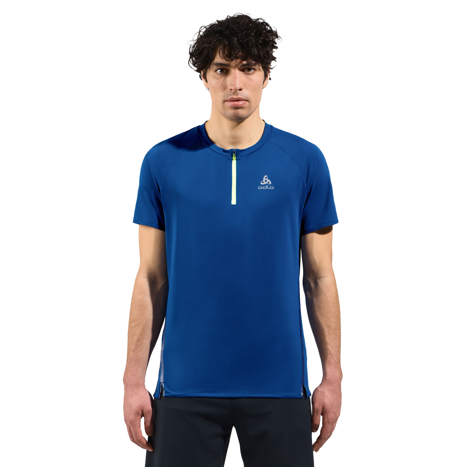 Odlo X Alp Crew Neck Half Zip T Shirt Heren Runningdirect