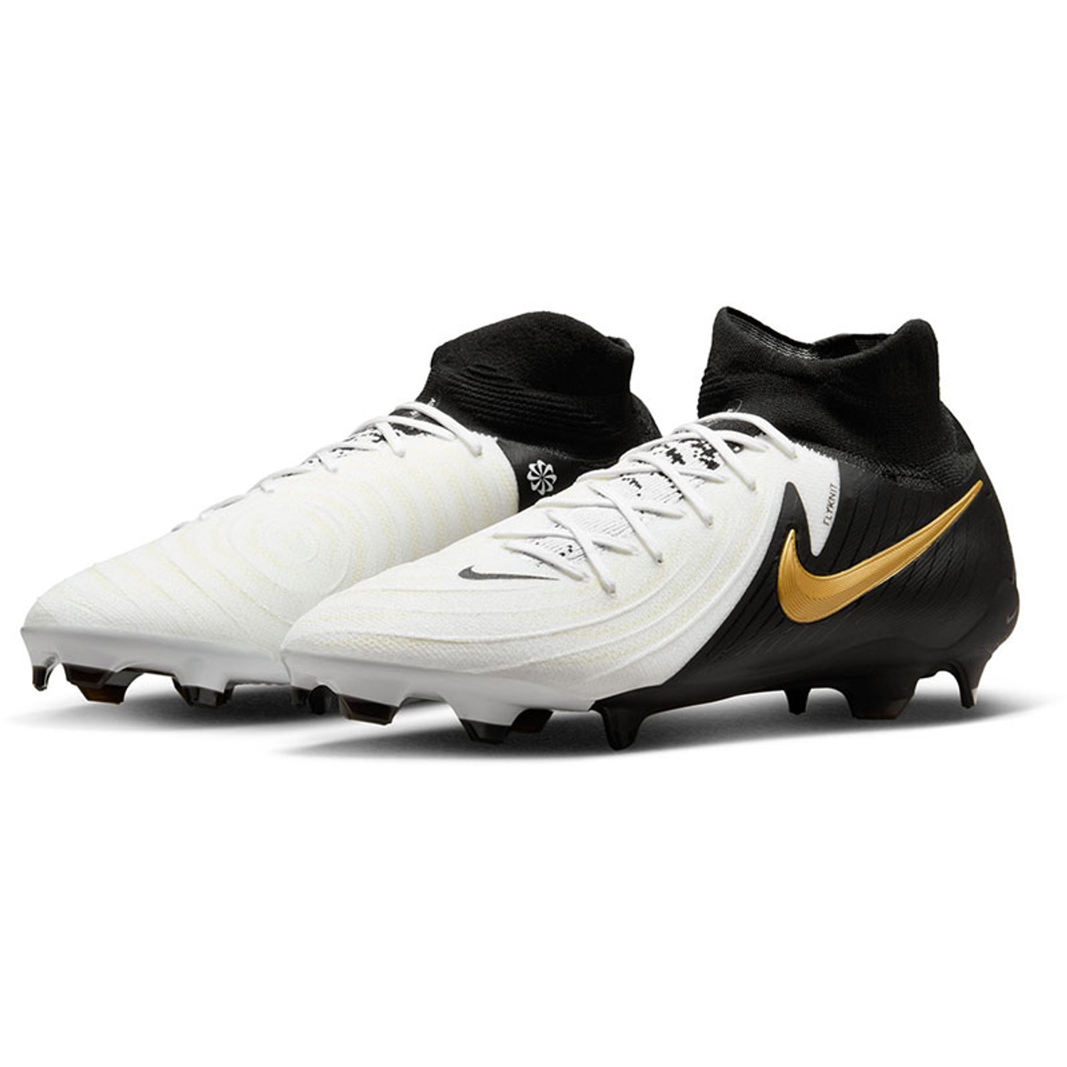 Black and gold high top football cleats top