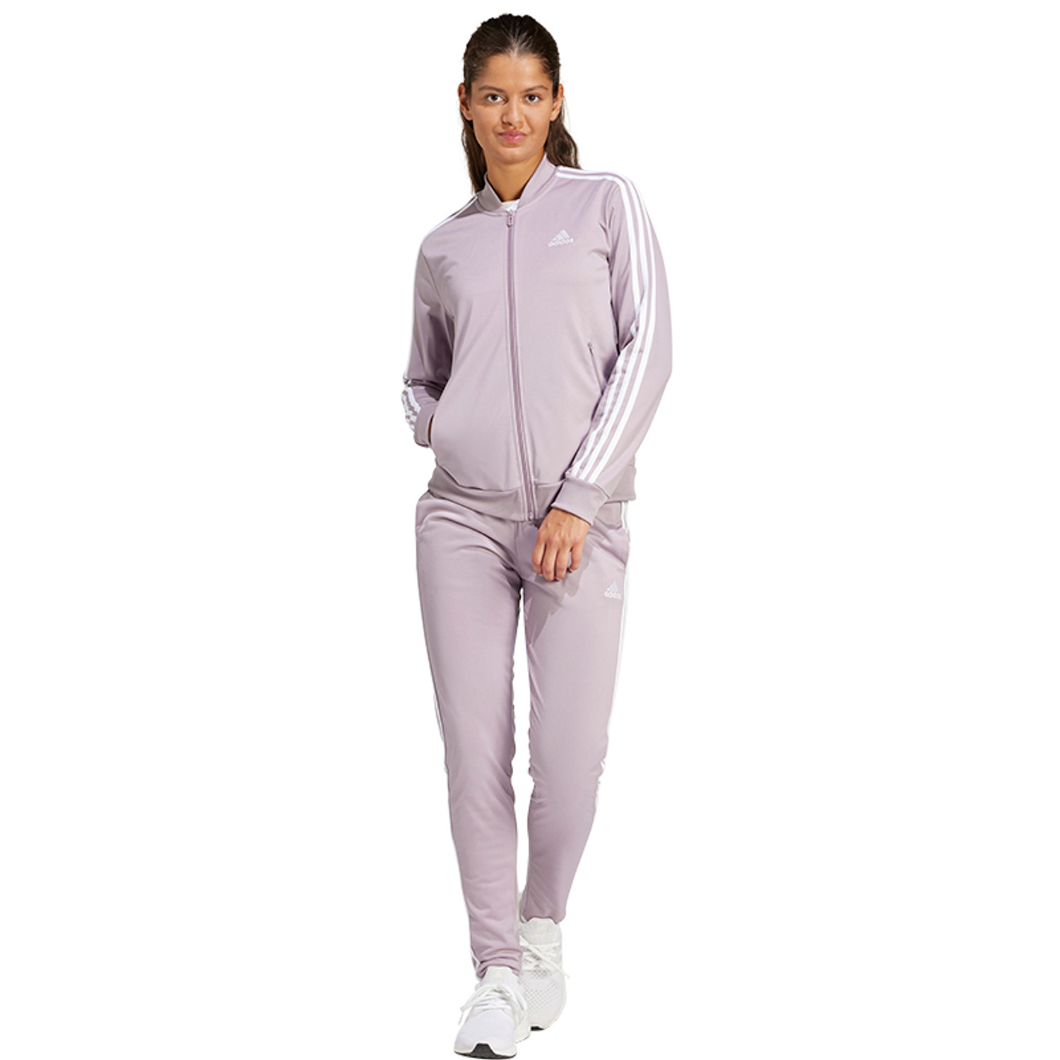 Adidas tracksuit 3 stripes clearance