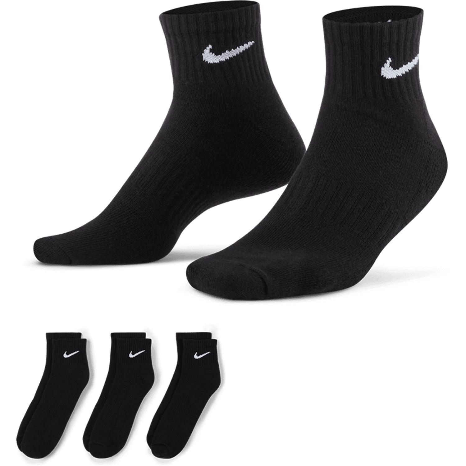 Nike Unisex Max Cushion Quarter 3 Pack Sokken Handballshop