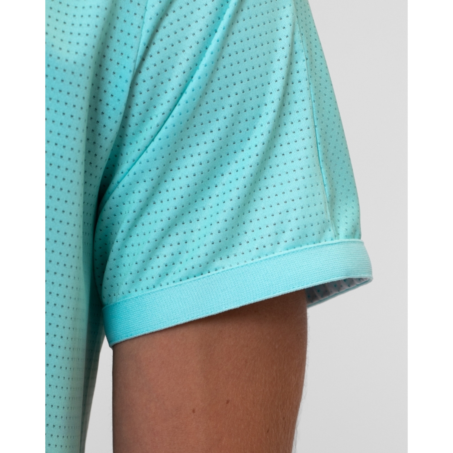 Maglietta Tennis BIDI BADU Crew Inside Out Junior Ragazzi - Scollo A V, Verde Neon/Blu Scuro - 2