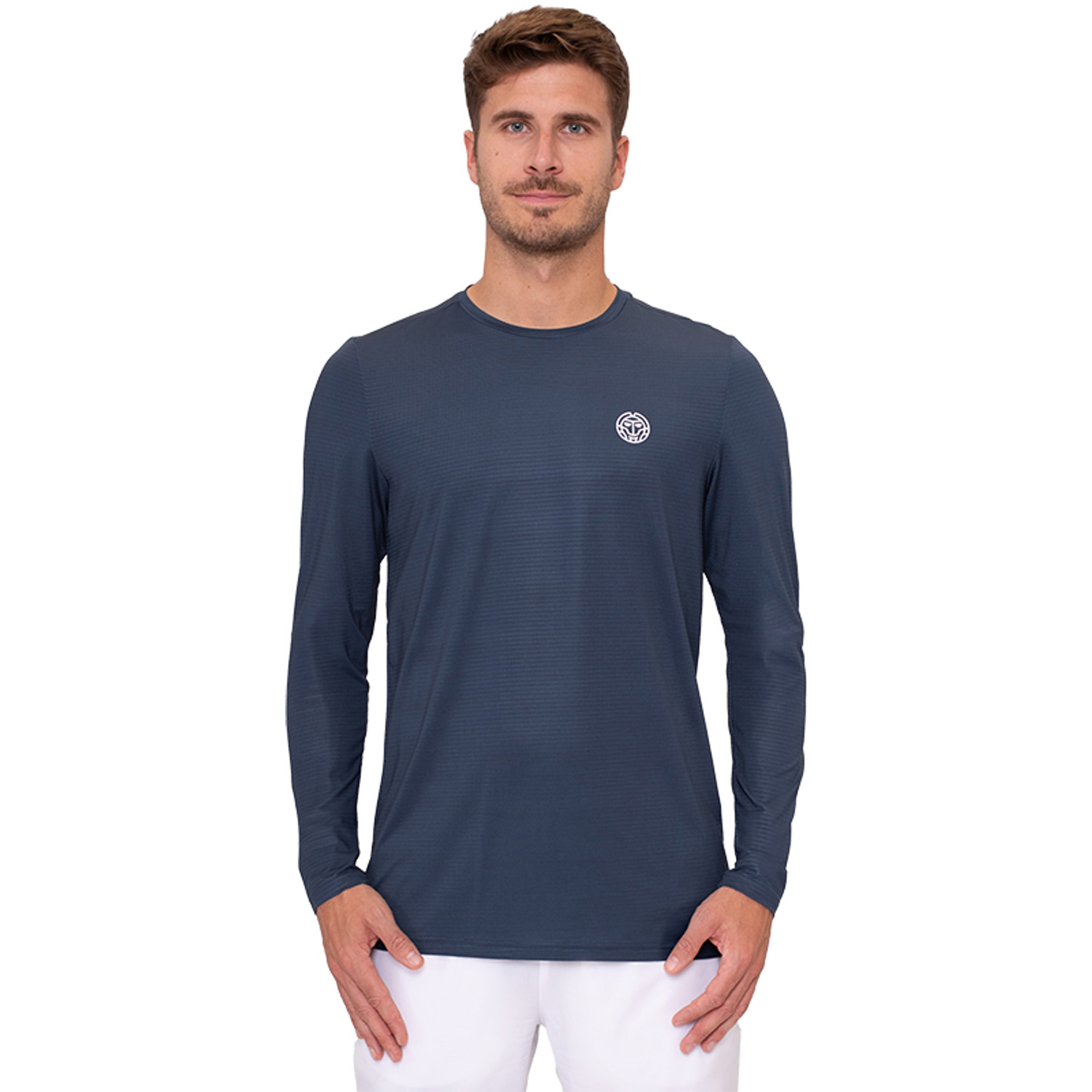BIDI BADU Crew Inside Out Junior V-Neck Tee: Maglietta Da Tennis Ragazzi, Blu Scuro-lime - 2