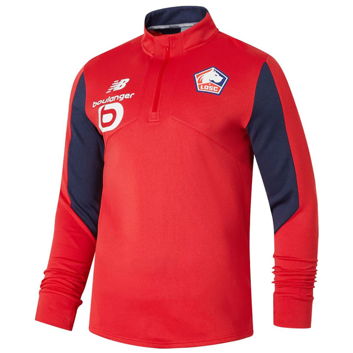 Chemise Mixte OSC Lille Saison 2022/23 Pré-match New Balance - Coupe Décontractée Et Technologie NB DRY