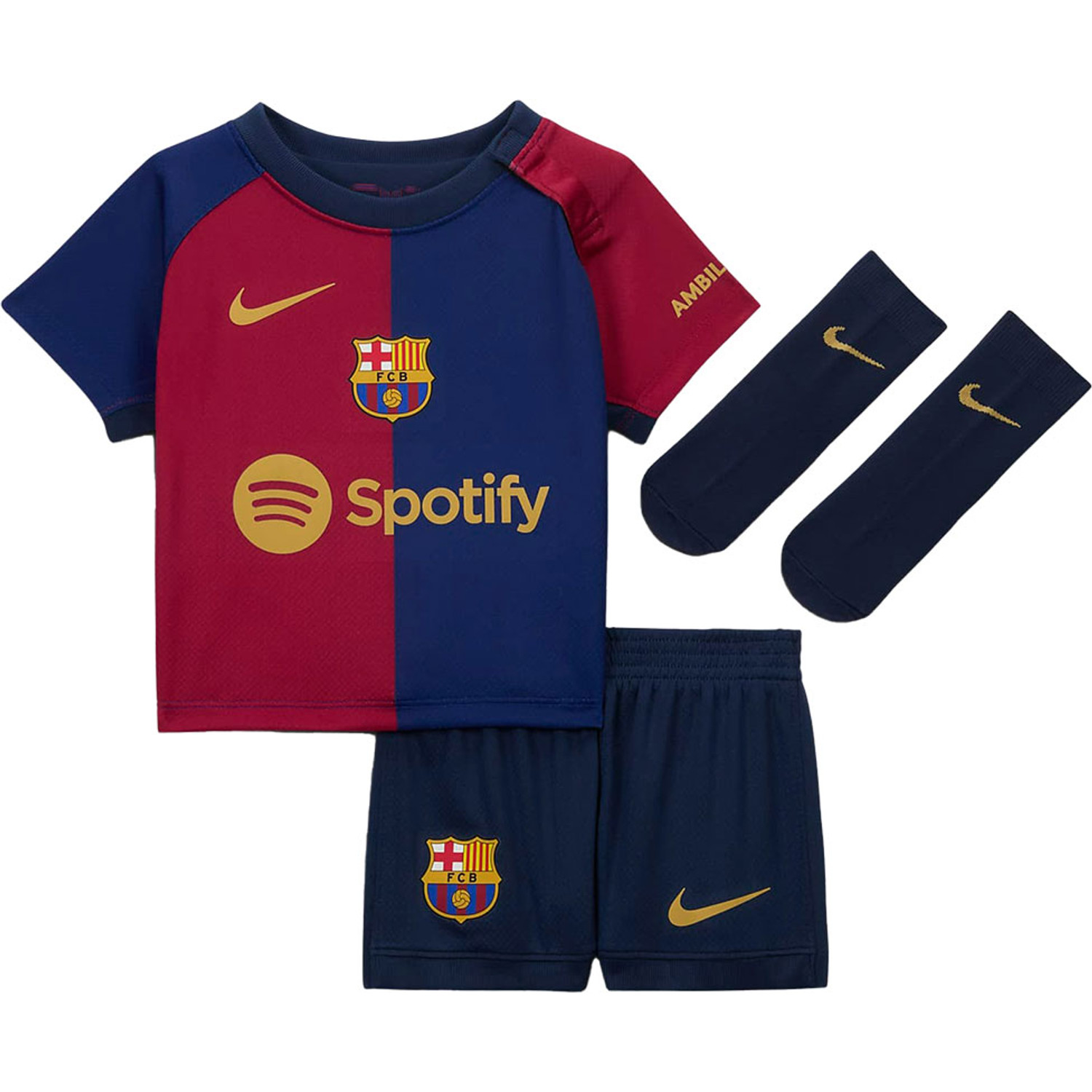Baby soccer jersey barcelona clearance