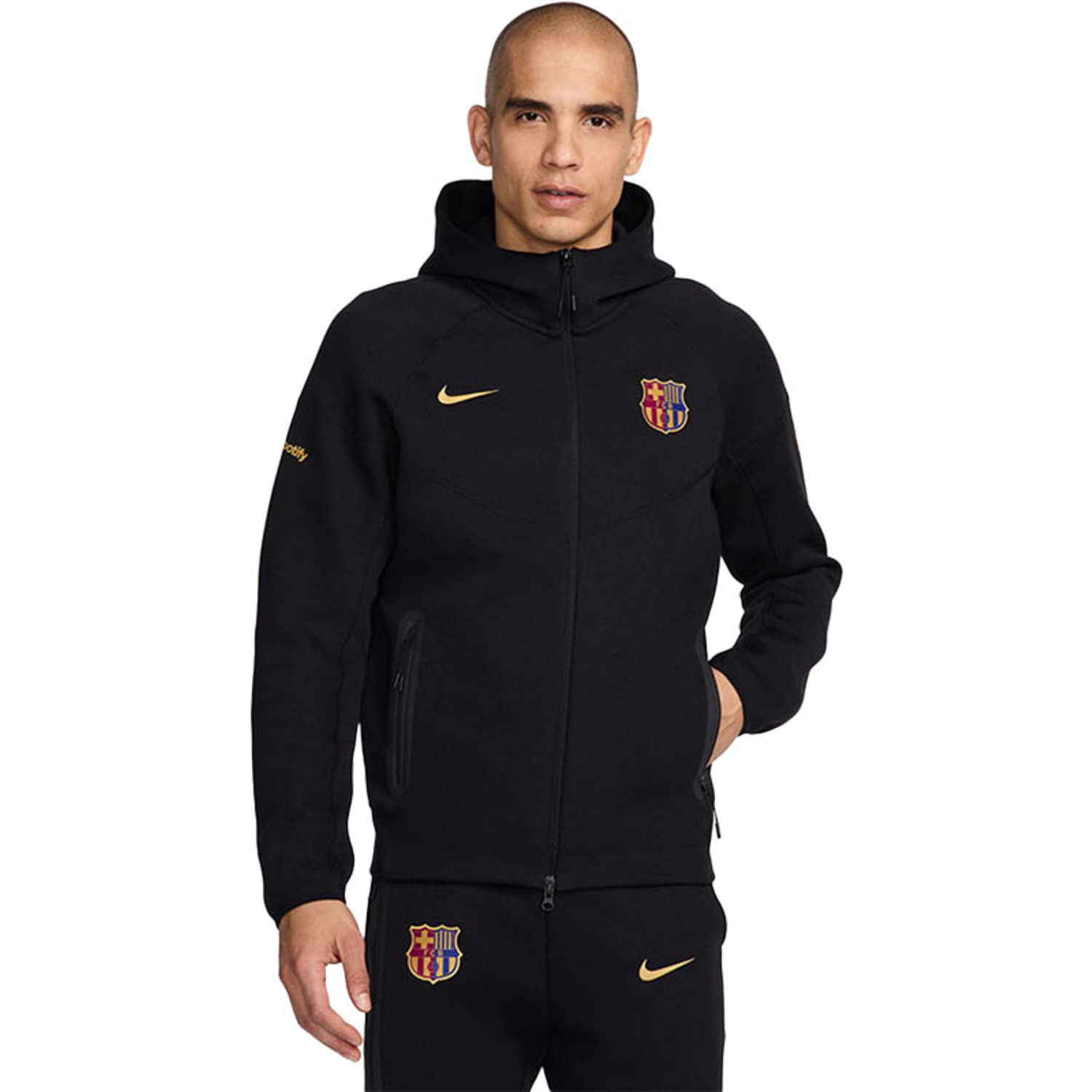Nike FC Barcelona Tech Fleece Full-Zip Hoody - PassaSports.com