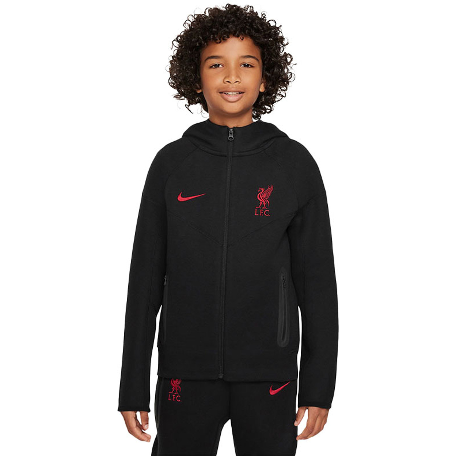 Nike Liverpool Tech Fleece Full-Zip Hoody Kids - PassaSports.com