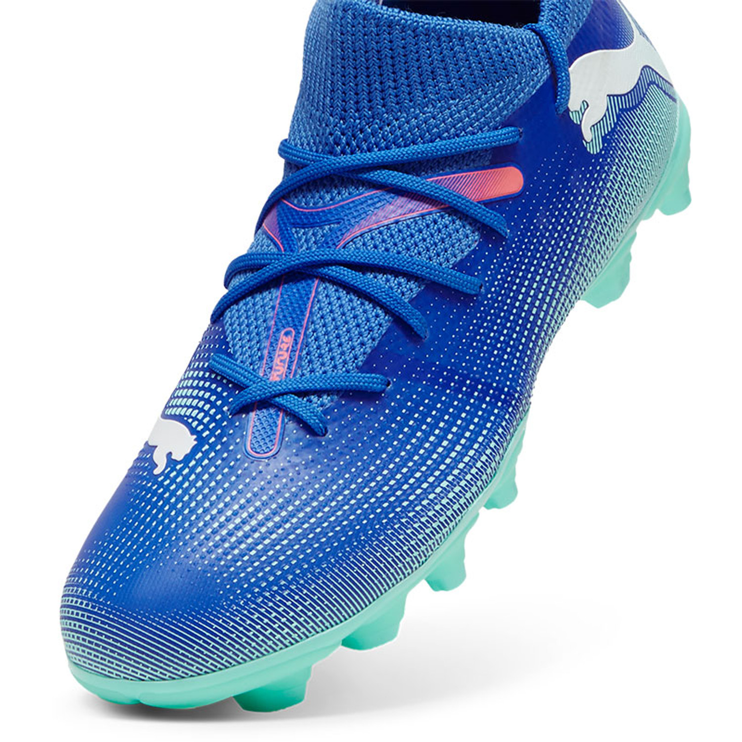 July.f 2024 Puma Future Ultimate FG Soccer Cleats | Blue, Silver