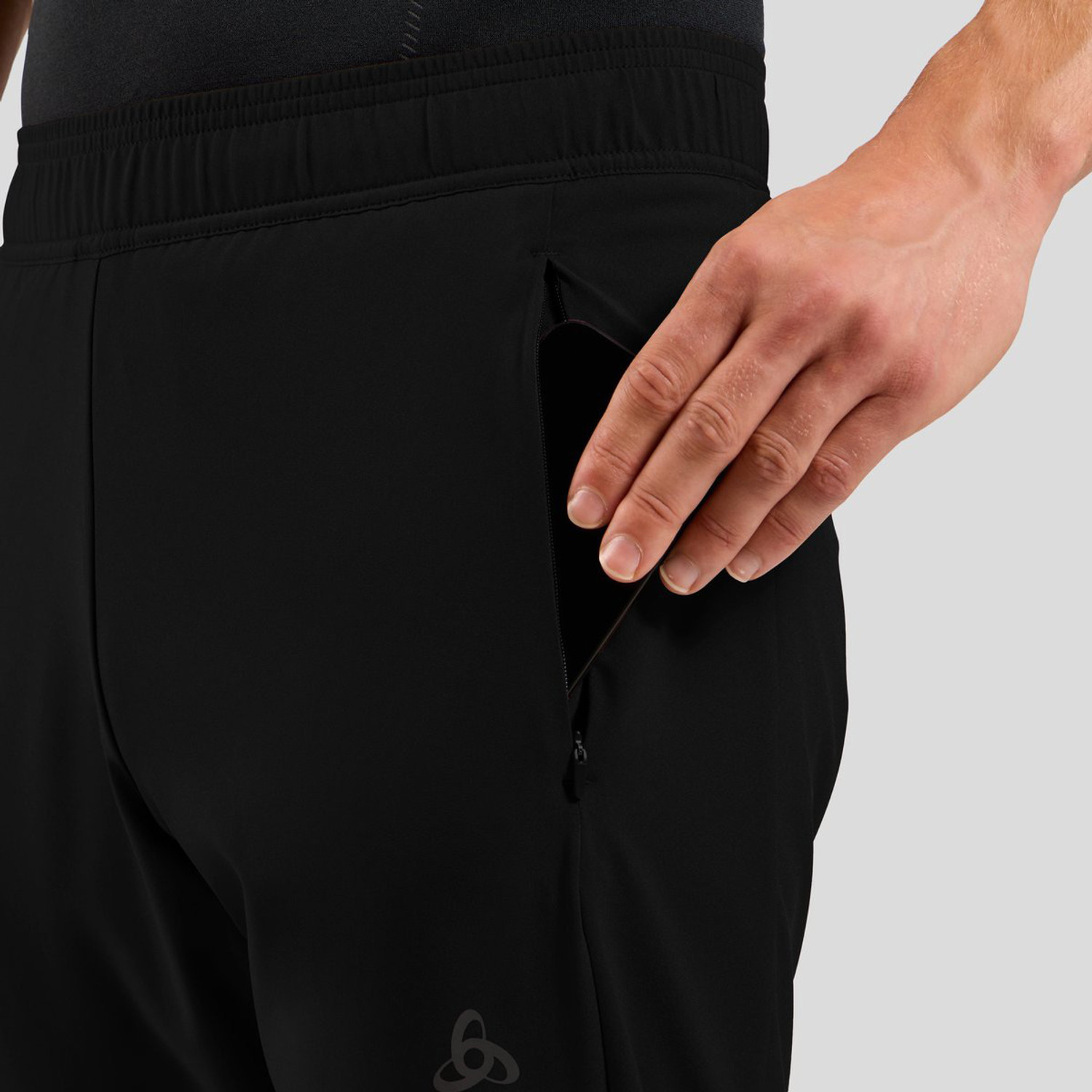 Broek noordse ski Odlo Zeroweight Windproof X Warm Pant Regular Length Cinder - Winter 2025