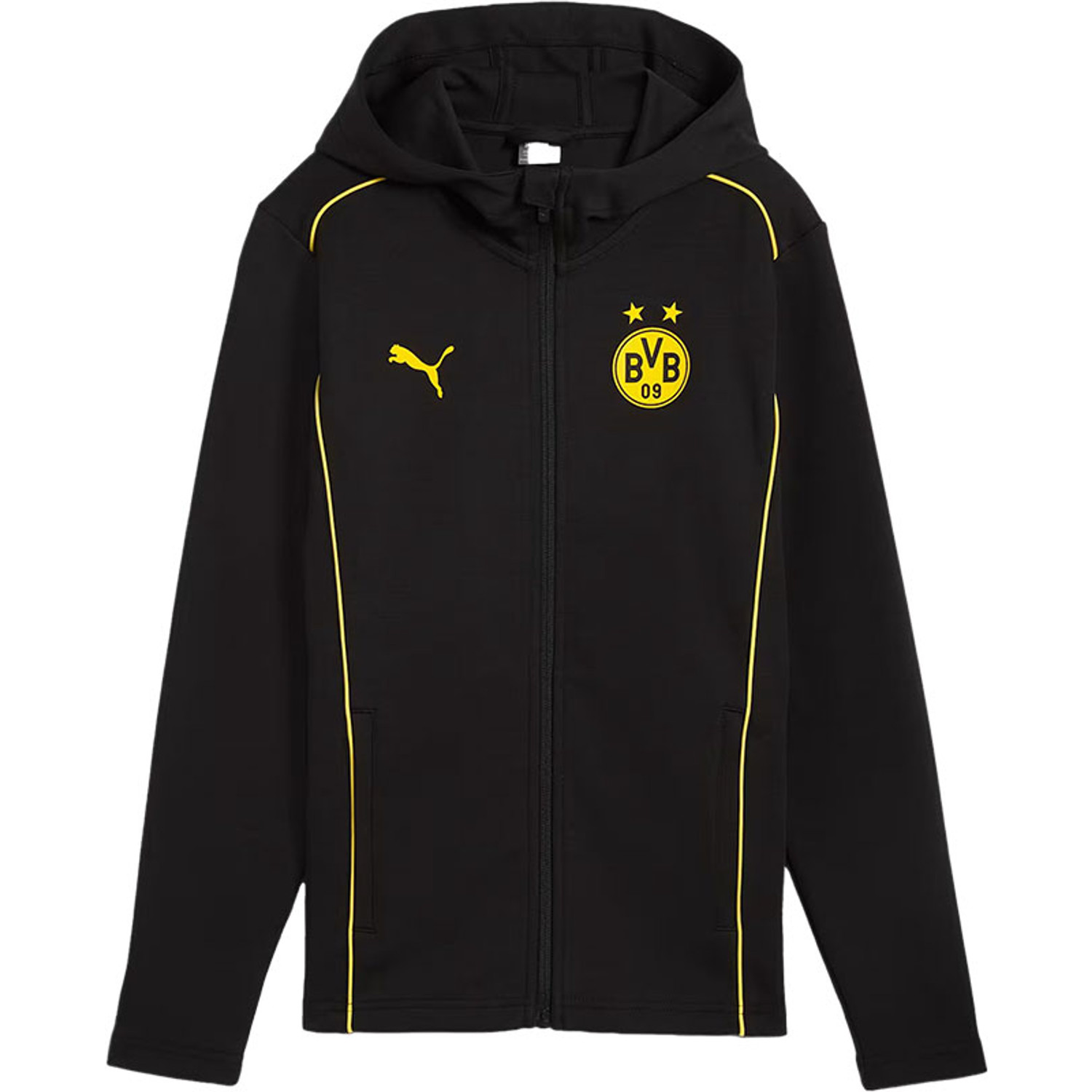 Puma Borussia Dortmund Casuals Hooded Jacket Kids - PassaSports.com