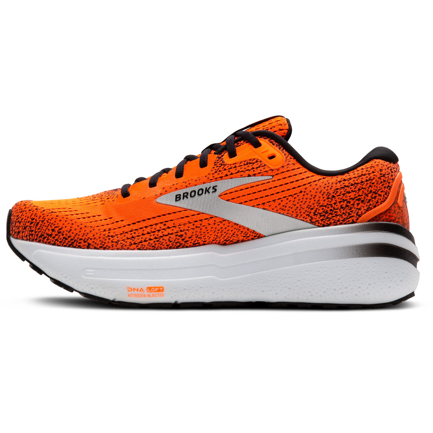 Brooks Heren Ghost Max 2 Sneaker, 9,5 UK, Oranje Oranje Zwart, 44.5 EU