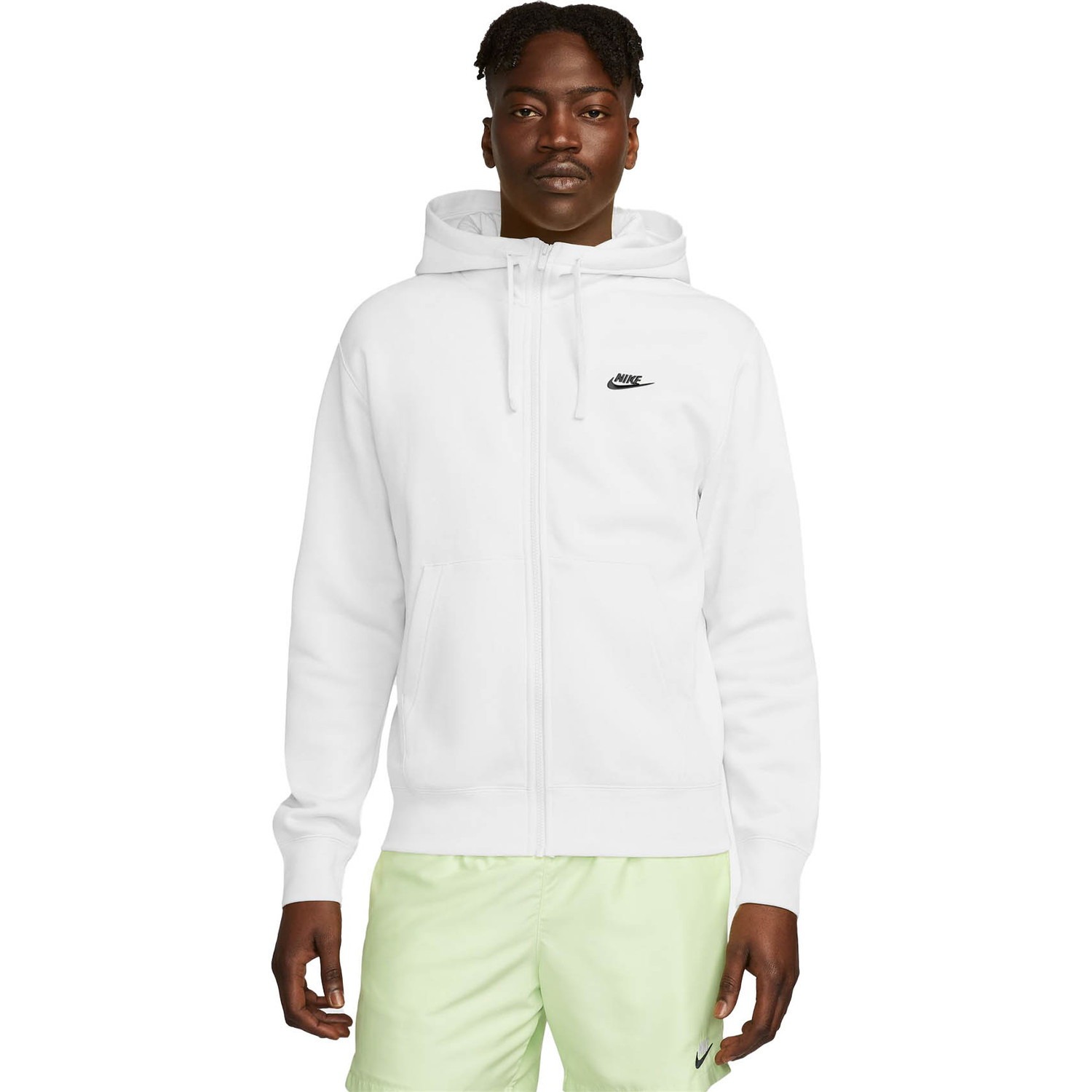 Zip Hoodie Nike Sweater White Nike Club Full Zip Fleece Hoodie In