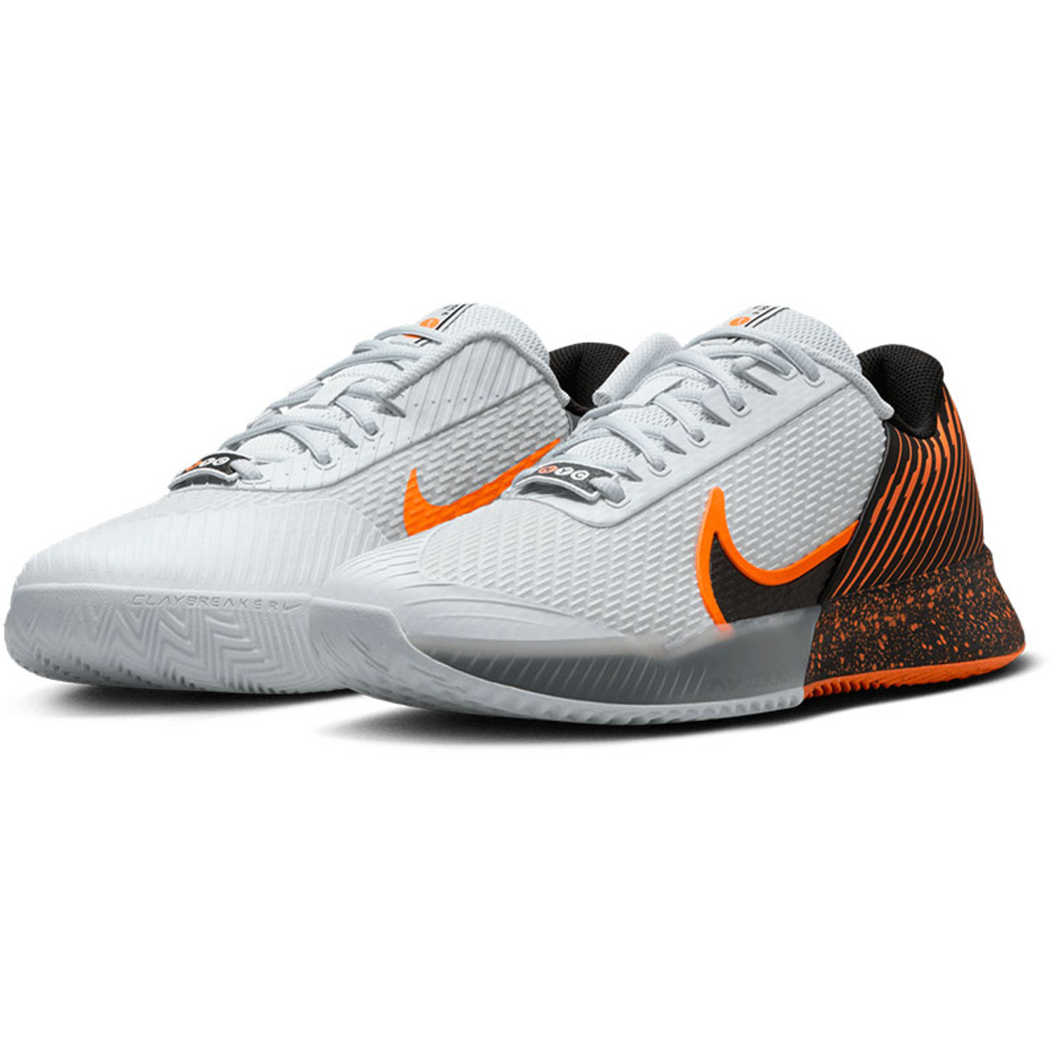シューズ(男性用) Nike Court Air Zoom Vapor Pro Clay 26cm Nike Air Zoom Vapor Pro 2 Clay Court Shoe Men Grey, Orange