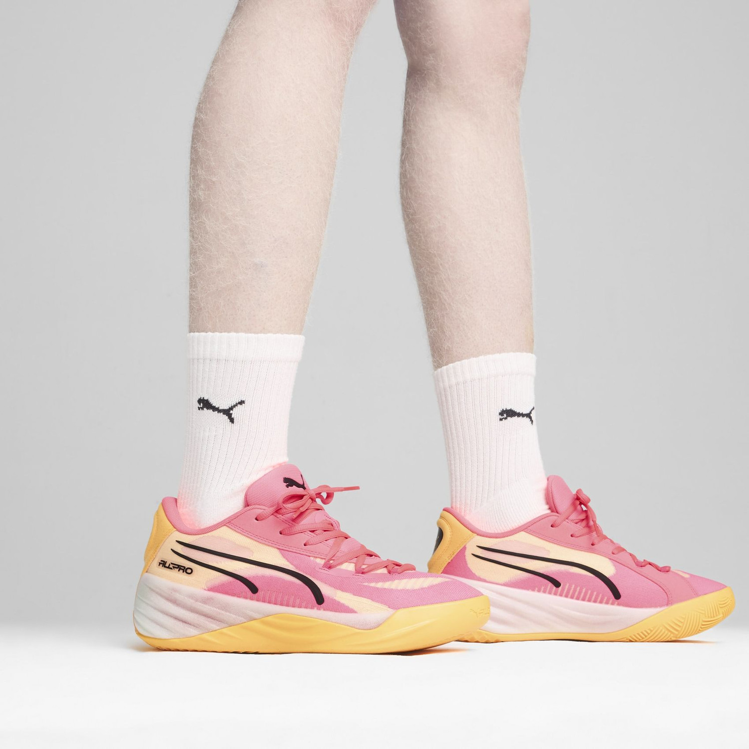 Puma basket heart trainers in wi patent marshmallow