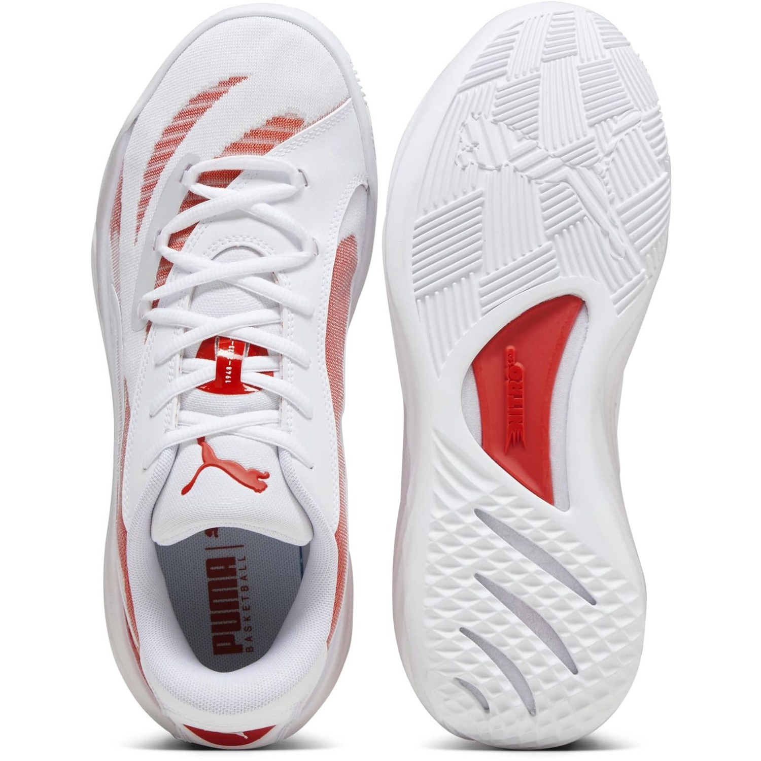 Puma basketball white shop