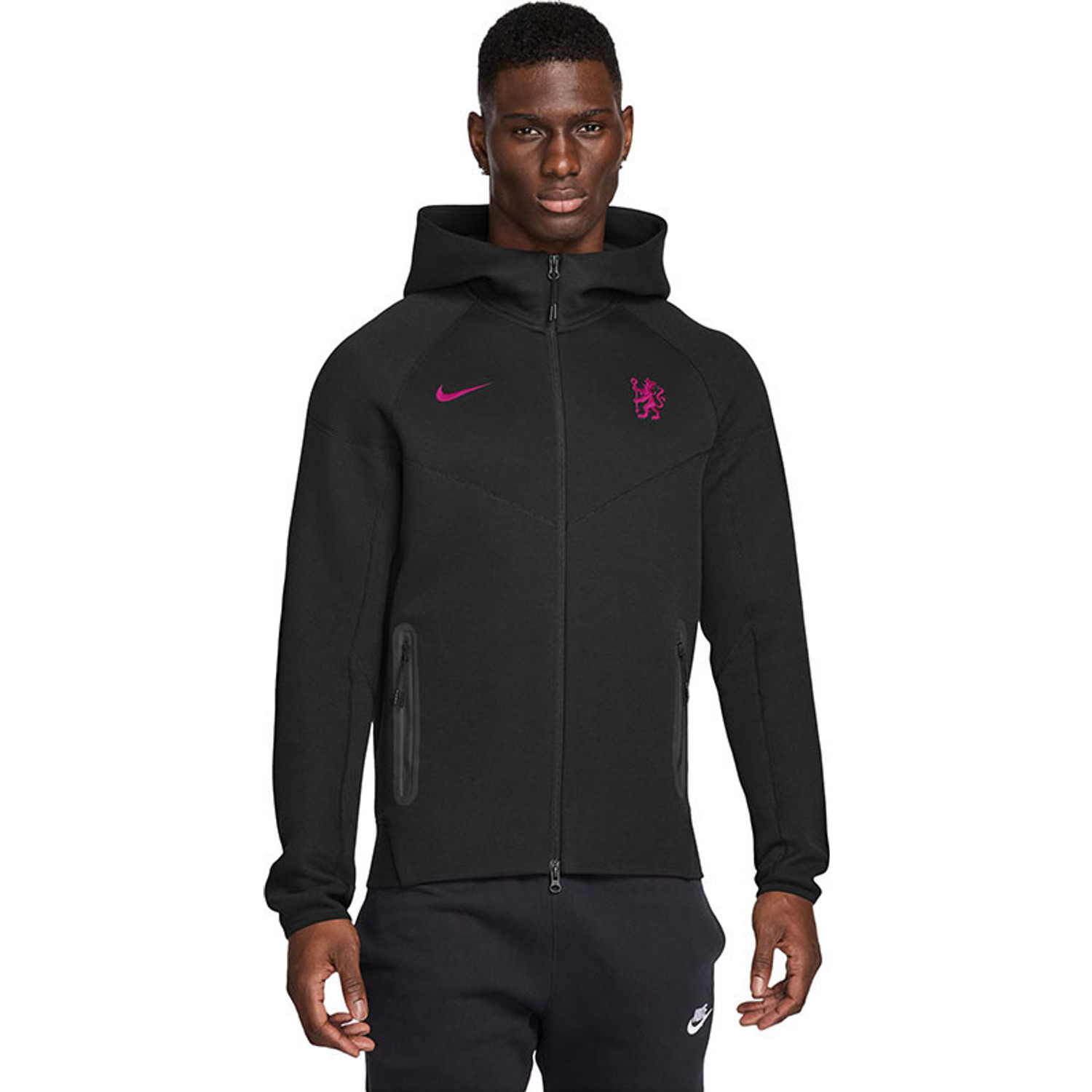 Nike ブラックジャージ Chelsea テックフリース Nike × Chelsea FC テックフリース 上下セットアップ (Nike